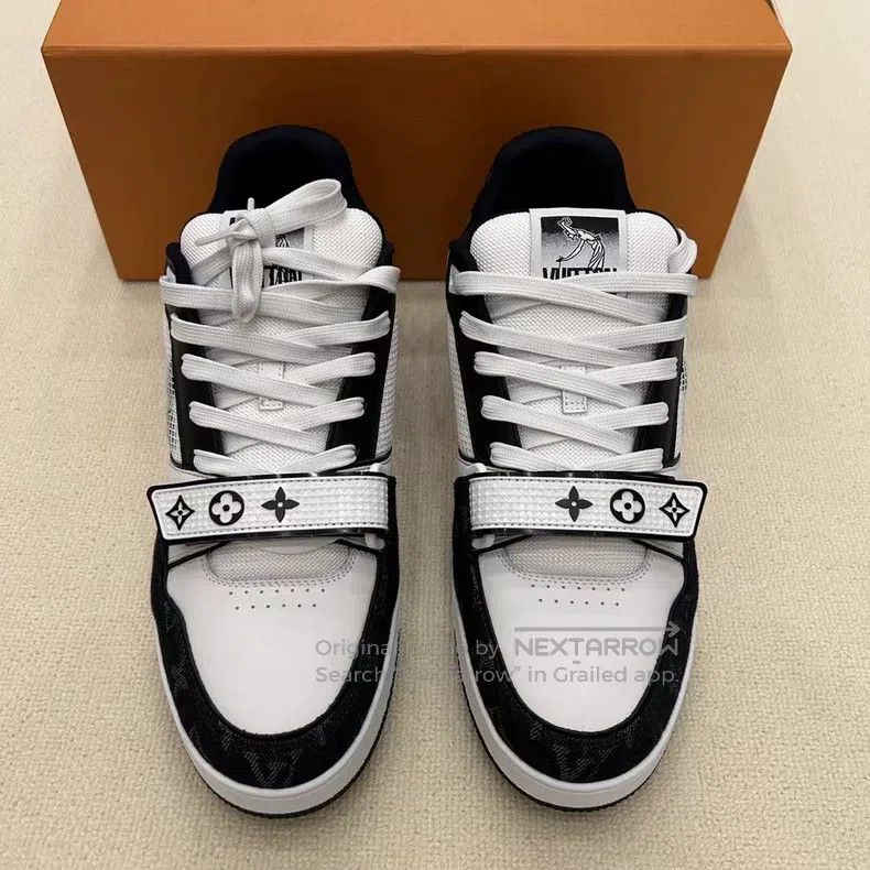 Louis Vuitton Louis Vuitton Black Denim with Velcro shoes Size US 9 / EU 42 - 2 Thumbnail