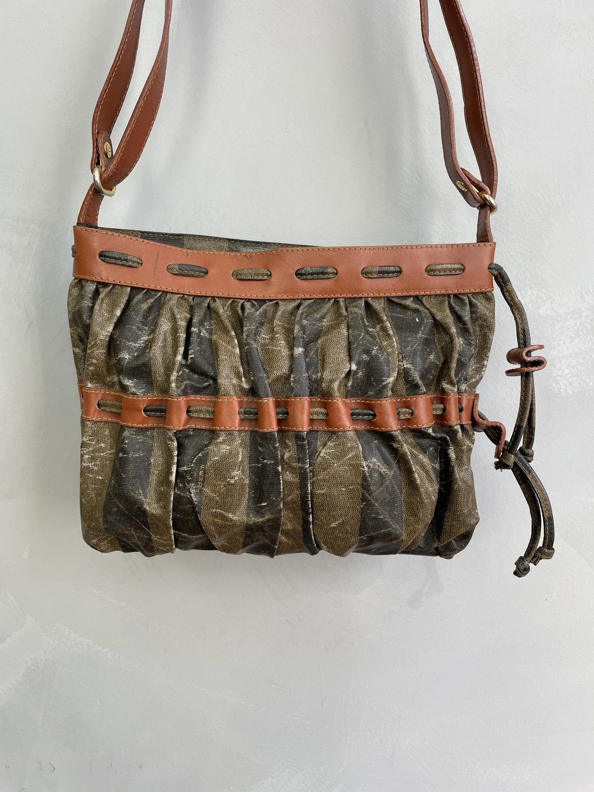 Fendi Fendi Vintage y2k Monogram Brown Leather Shoulder Bag Size ONE SIZE - 4 Thumbnail
