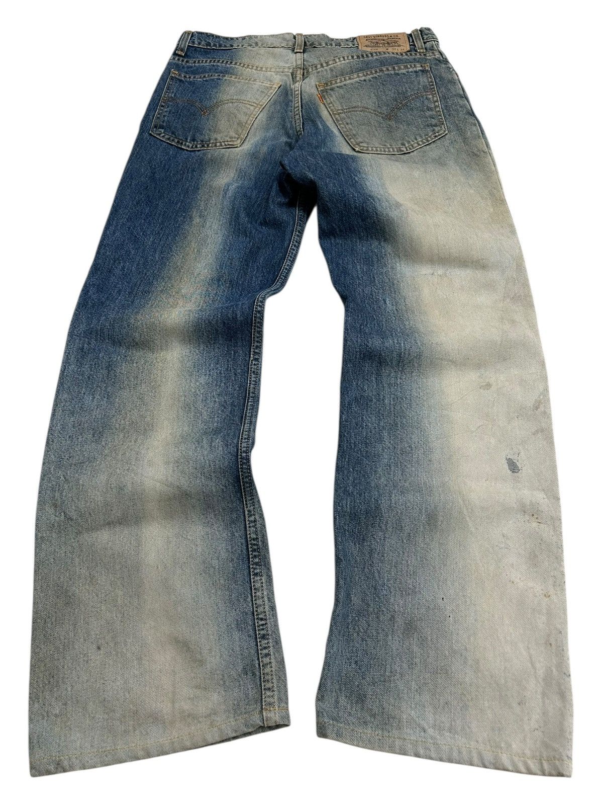 Levi's Levis Vintage Clothing 605 Orange Tag Acid Washed Distress Size US 32 / EU 48 - 2 Thumbnail