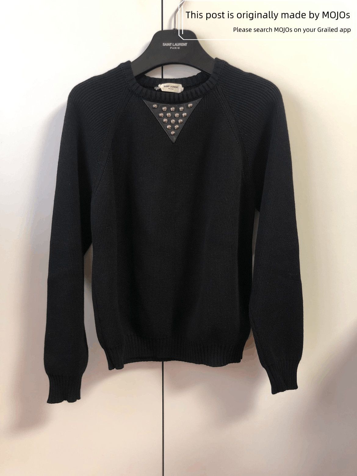 Saint Laurent Paris Saint Laurent Paris Rivet Neck Knitwear Size US XS / EU 42 / 0 - 1 Thumbnail
