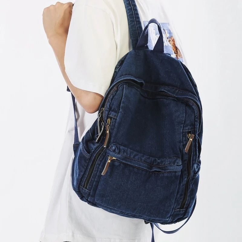 Japanese Brand Denim Backpack Size ONE SIZE - 2 Thumbnail