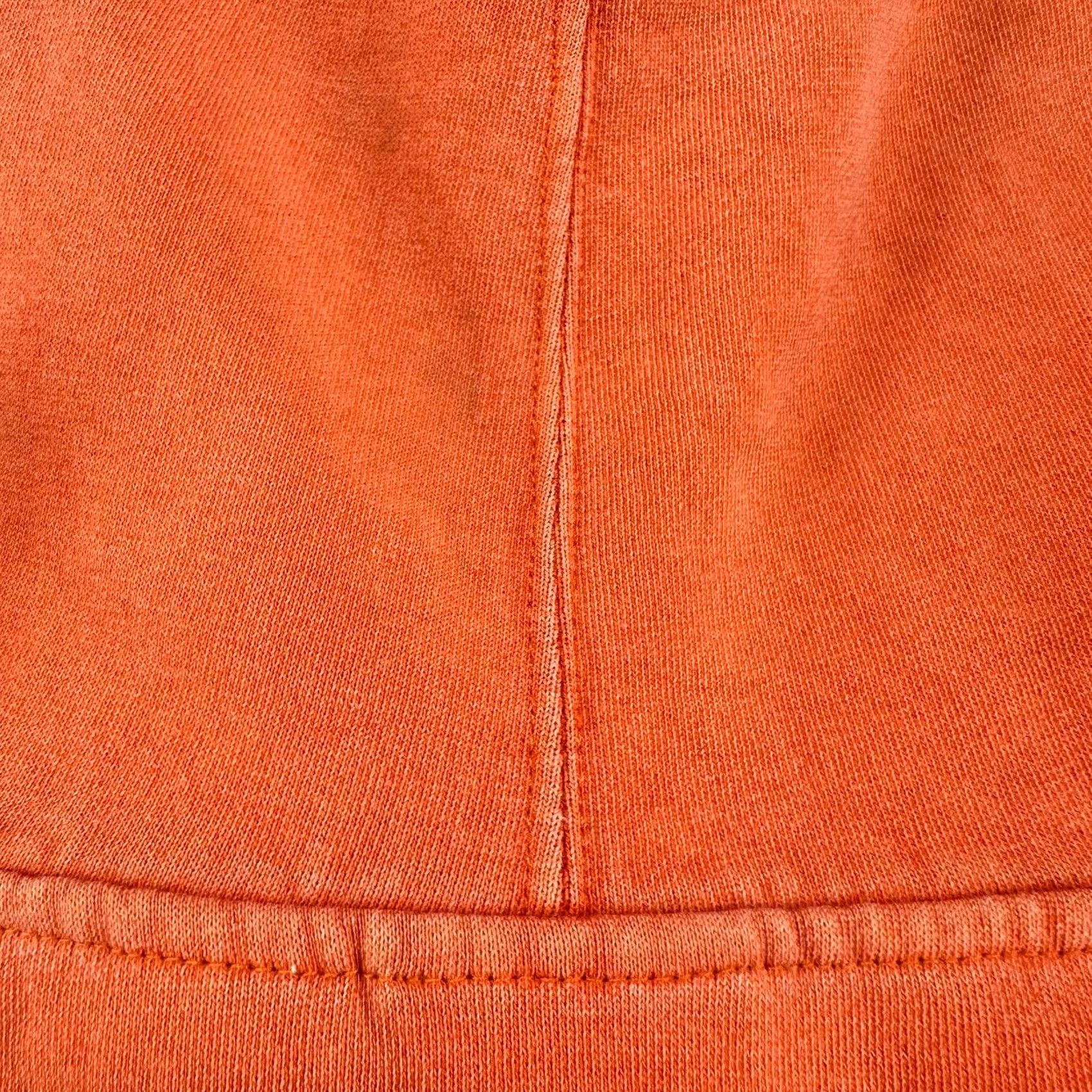 Hurley VINTAGE Hurley Hoodie Womens Small Orange Pullover Fleece Cotton Surf Skate Y2K Col-Orange Logo Embroidered Pockets Hooded Crew Neck Drawstring Size S / US 4 / IT 40 - 6 Thumbnail