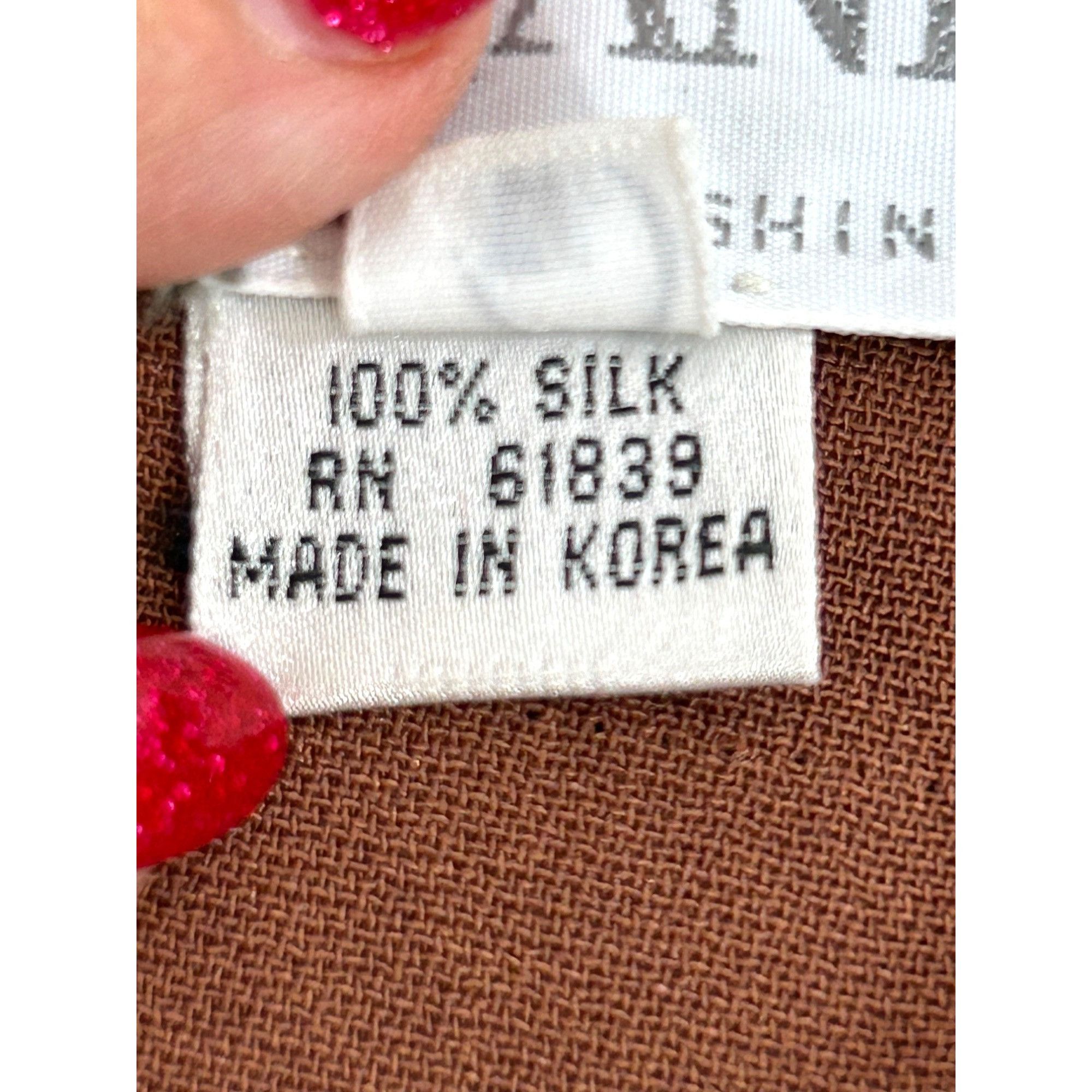 Other Saks Jandel Vtg Blazer 14 Silk Asian Style Animal Print Neut Size L / US 10 / IT 46 - 6 Thumbnail