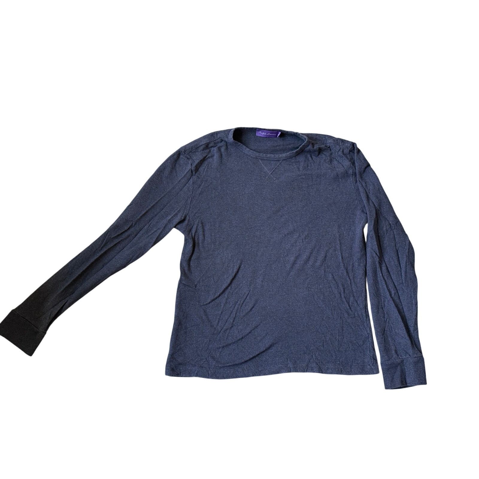 Ralph Lauren Purple Label Ralph Lauren Purple Label Cashmere Blend Crewneck (M) - Navy Size US M / EU 48-50 / 2 - 1 Thumbnail