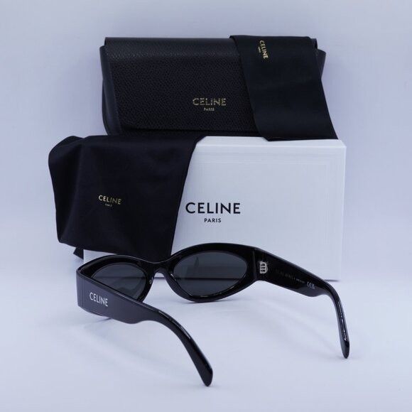 Celine Celine CL40288I 01A MONOCHROMS Sunglasses Black Cat Eye Size ONE SIZE - 8 Thumbnail