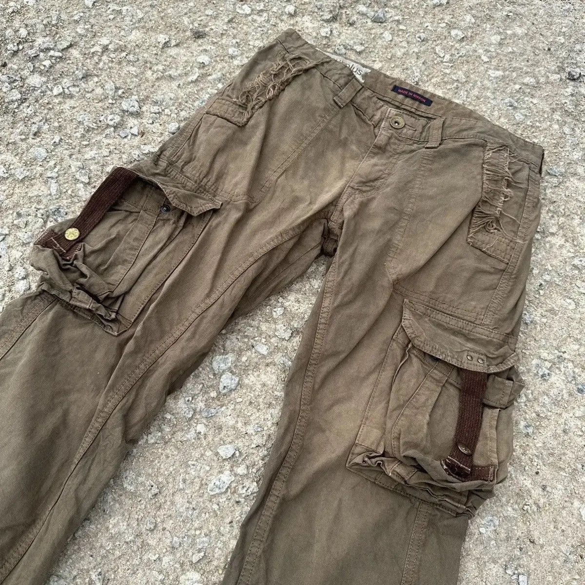 Generic Surplus SICKS💥FLARE/BOOTCUT SURPLUS Japan Tactical Multi Cargo Pants Size US 30 / EU 46 - 6 Thumbnail