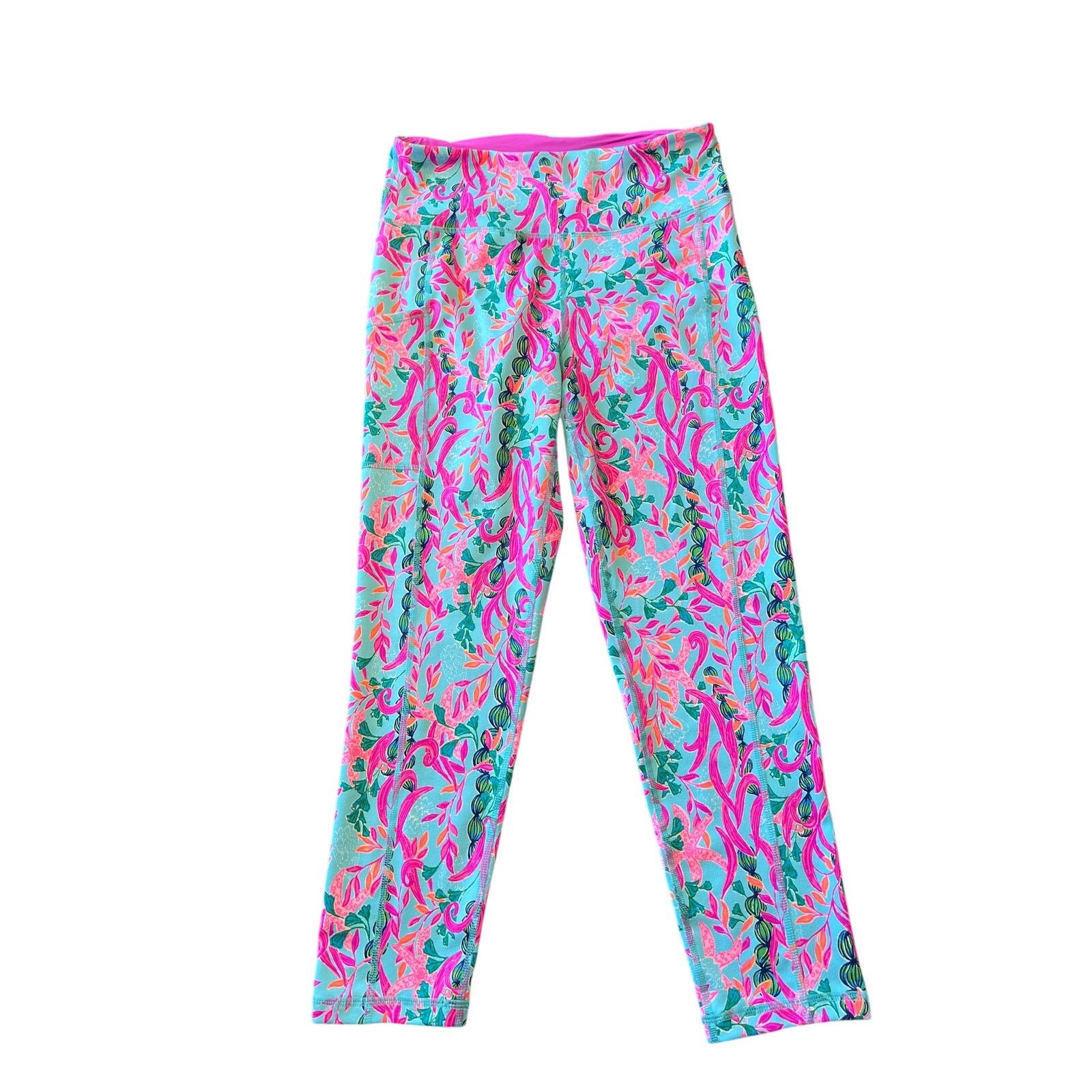 Lilly Pulitzer Lilly Pulitzer Seaweed Samba Luxletic Cropped Pant Medium Size 23" - 1 Thumbnail