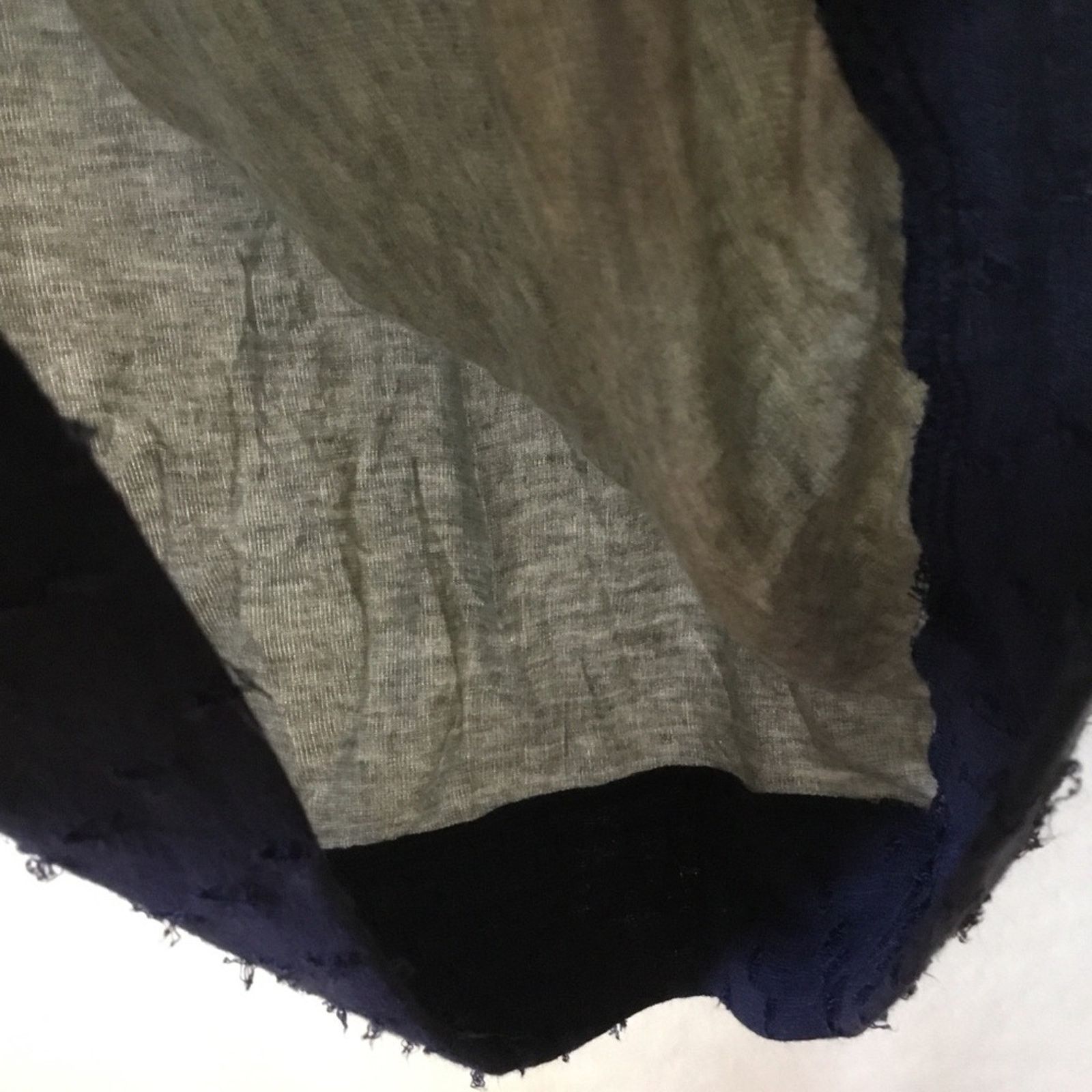 Other Gray Navy Lightweight Knit Distress Detailing Top Size S / US 4 / IT 40 - 12 Thumbnail