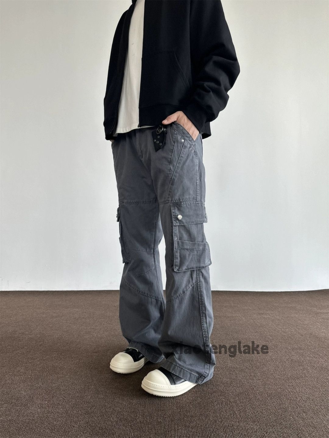 Designer × Japanese Brand × Vintage washed faded cleanfit yuppie bootcut punk cargo pants Size US 32 / EU 48 - 3 Thumbnail