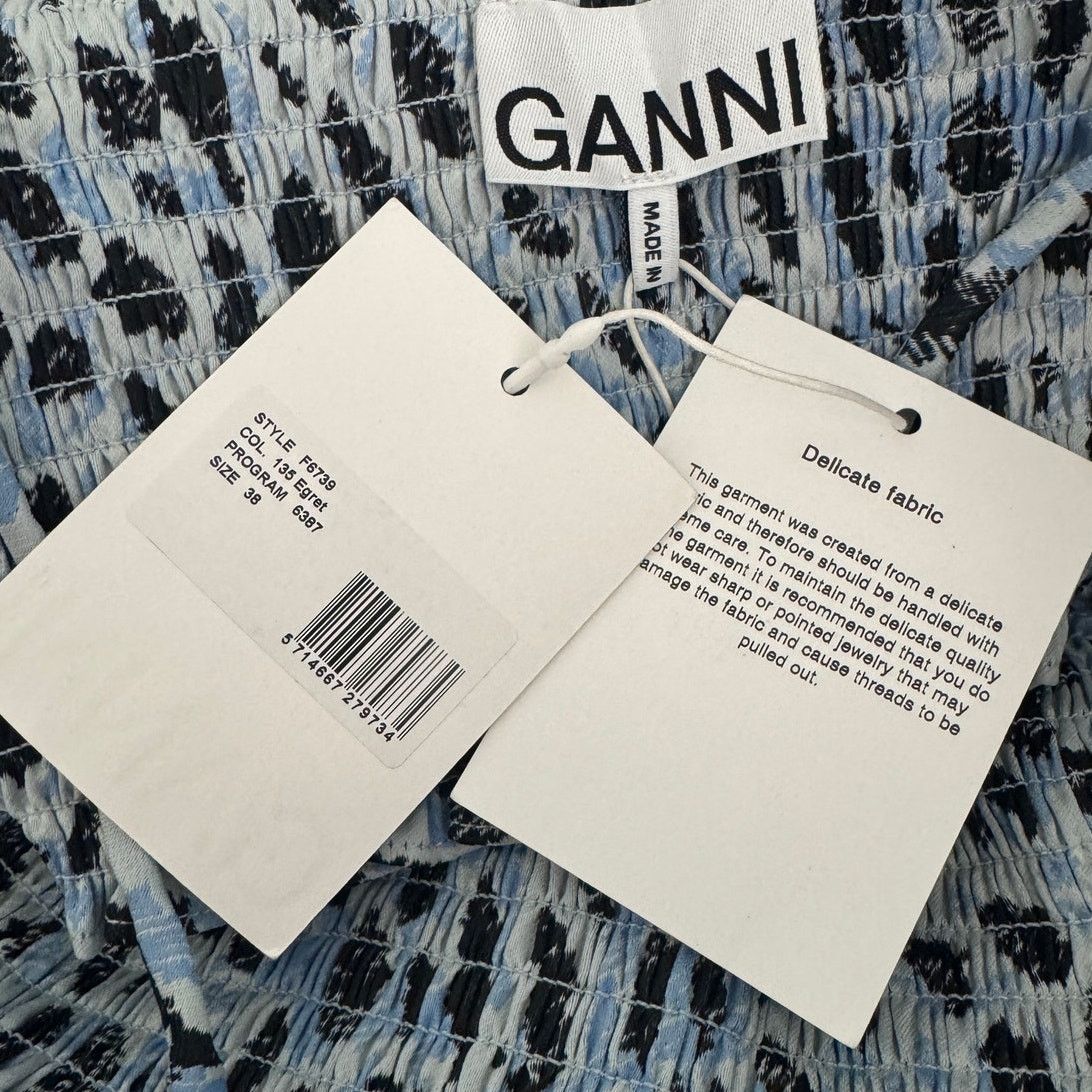 Ganni GANNI Jacquard Midi Dress Egret blue size 38 / M / US 6 NWT Size M / US 6-8 / IT 42-44 - 11 Thumbnail