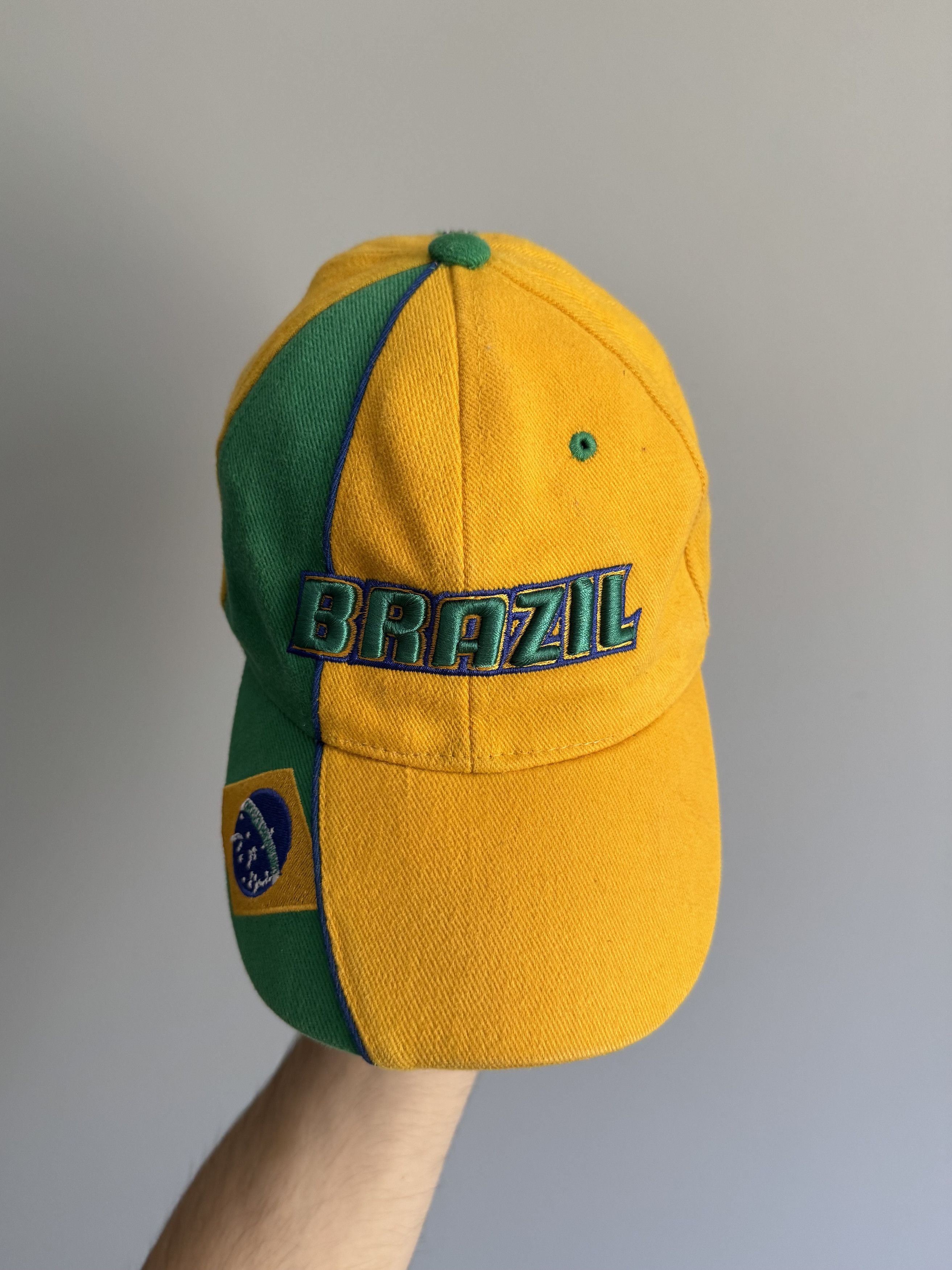 Nike Vintage Brazil Bloke Football Strapback Hat Cap Size ONE SIZE - 2 Thumbnail