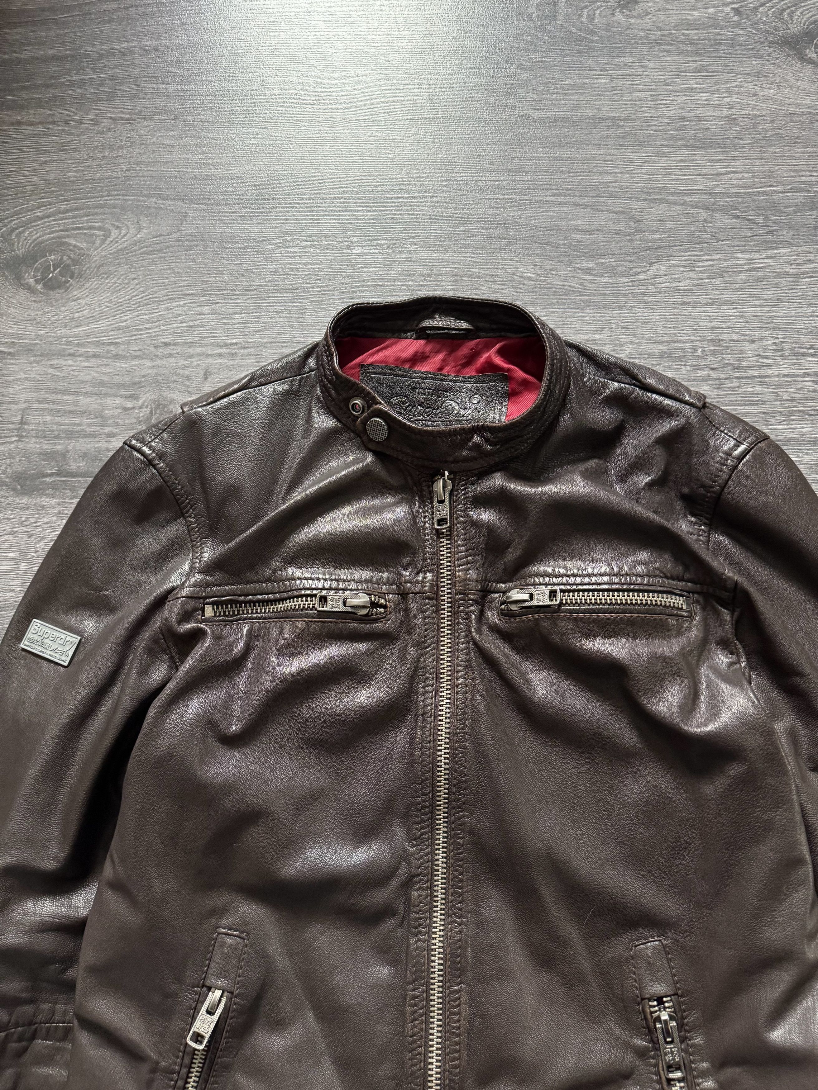 G-Star × Superdry × Vintage Vintage Superdry Japan Biker Racing Leather Jacket Size US M / EU 48-50 / 2 - 4 Thumbnail