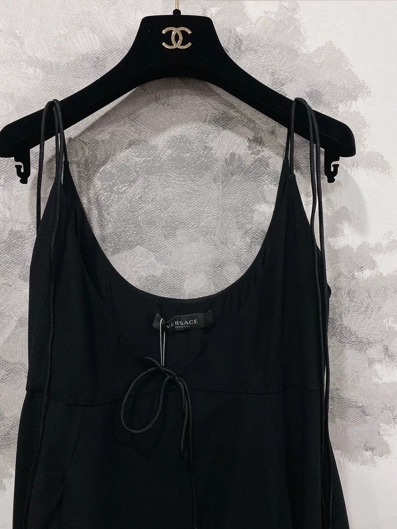 Versace Versace Black slip dress Size M / US 6-8 / IT 42-44 - 2 Thumbnail