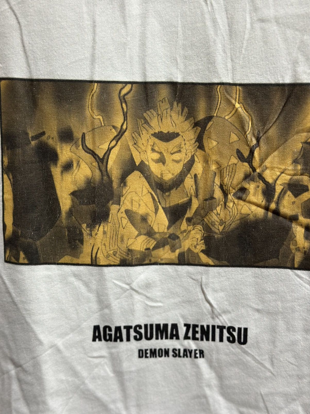Anime Anime Demon Slayer Agatsuma Zenitsu X Gu Faded Tee Size US XL / EU 56 / 4 - 2 Thumbnail