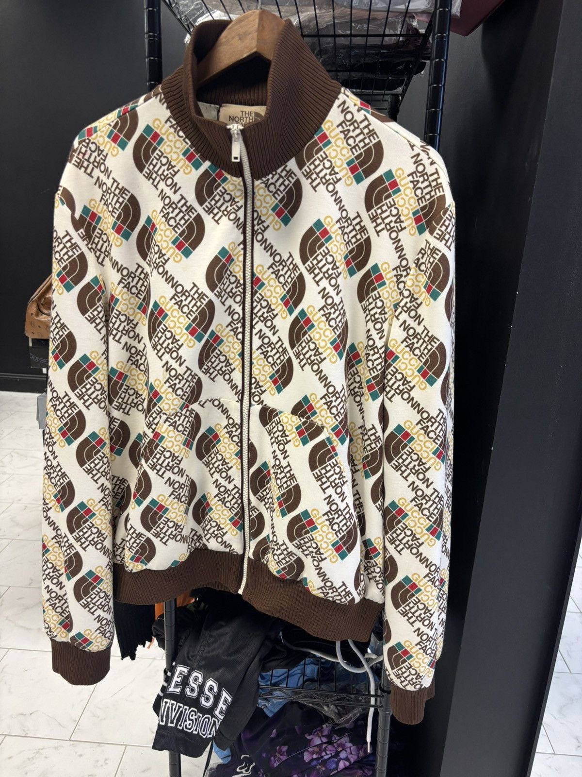 Gucci × The North Face North Face Gucci Technical Jersey Jacket Size US XL / EU 56 / 4 - 2 Thumbnail