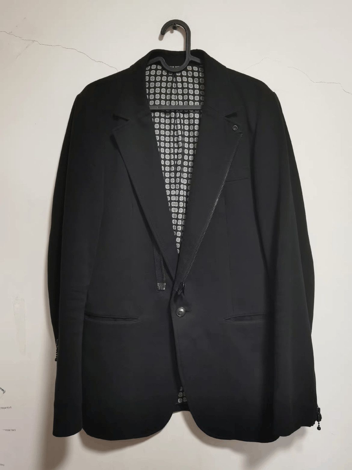Number (N)ine 04ss Number nine velour skull zip jacket size 4