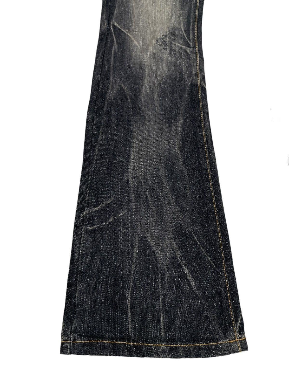 If Six Was Nine Rare Design Vintage Japanese Brand Husky Flared Jeans 2000s Size US 28 / EU 44 - 5 Thumbnail