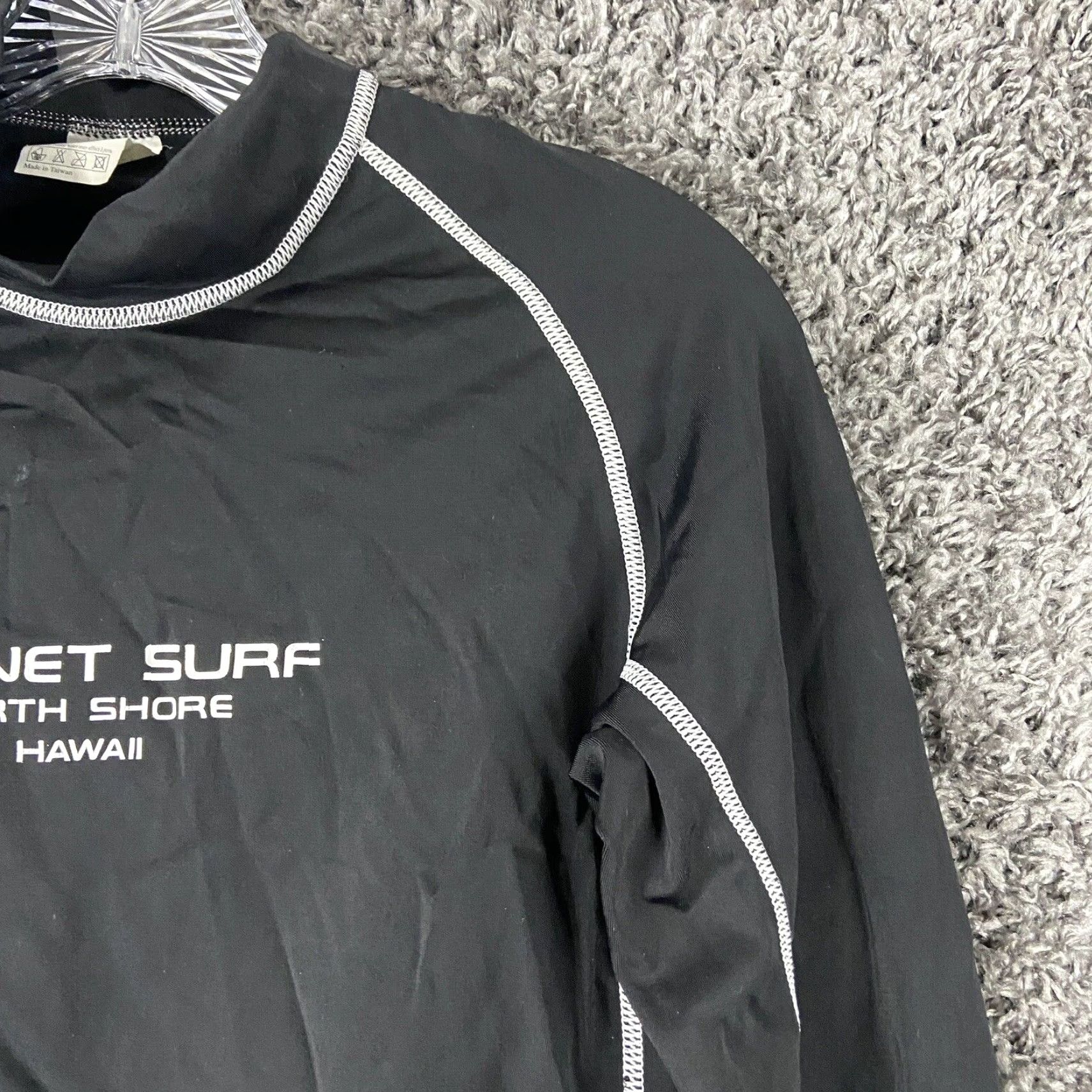 Vintage VINTAGE Planet Surf Rash Guard Long Sleeve Black Women’s Size L North Shore Hawaii Size L / US 10 / IT 46 - 4 Thumbnail