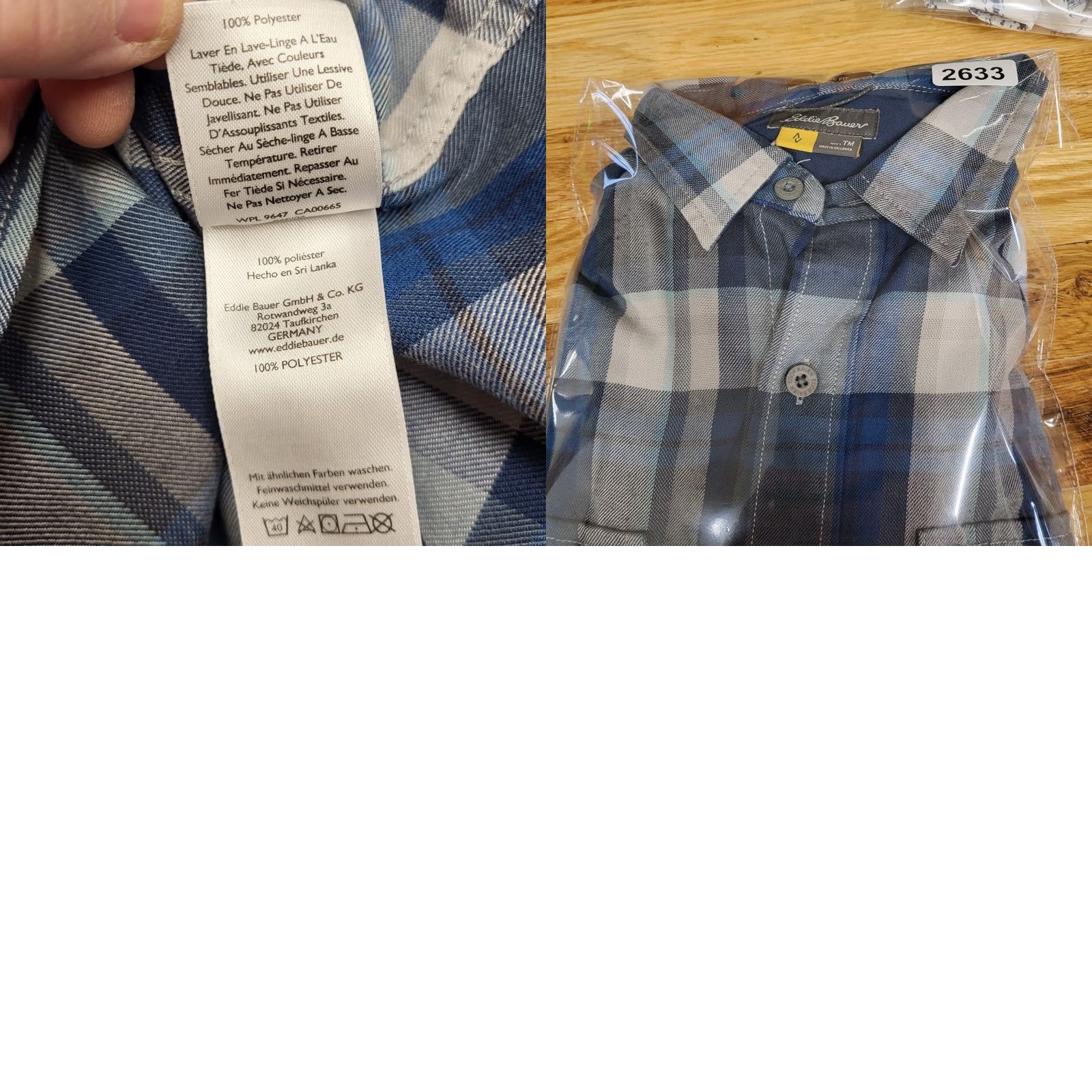 Eddie Bauer Eddie Bauer Travex Shirt Mens TM Blue Plaid Button Up Long Sleeve Casual M Blue Plaid Shirt Travex Eddie Bauer Mens TM Button-Up Long Sleeve Casual Size US M / EU 48-50 / 2 - 9 Thumbnail