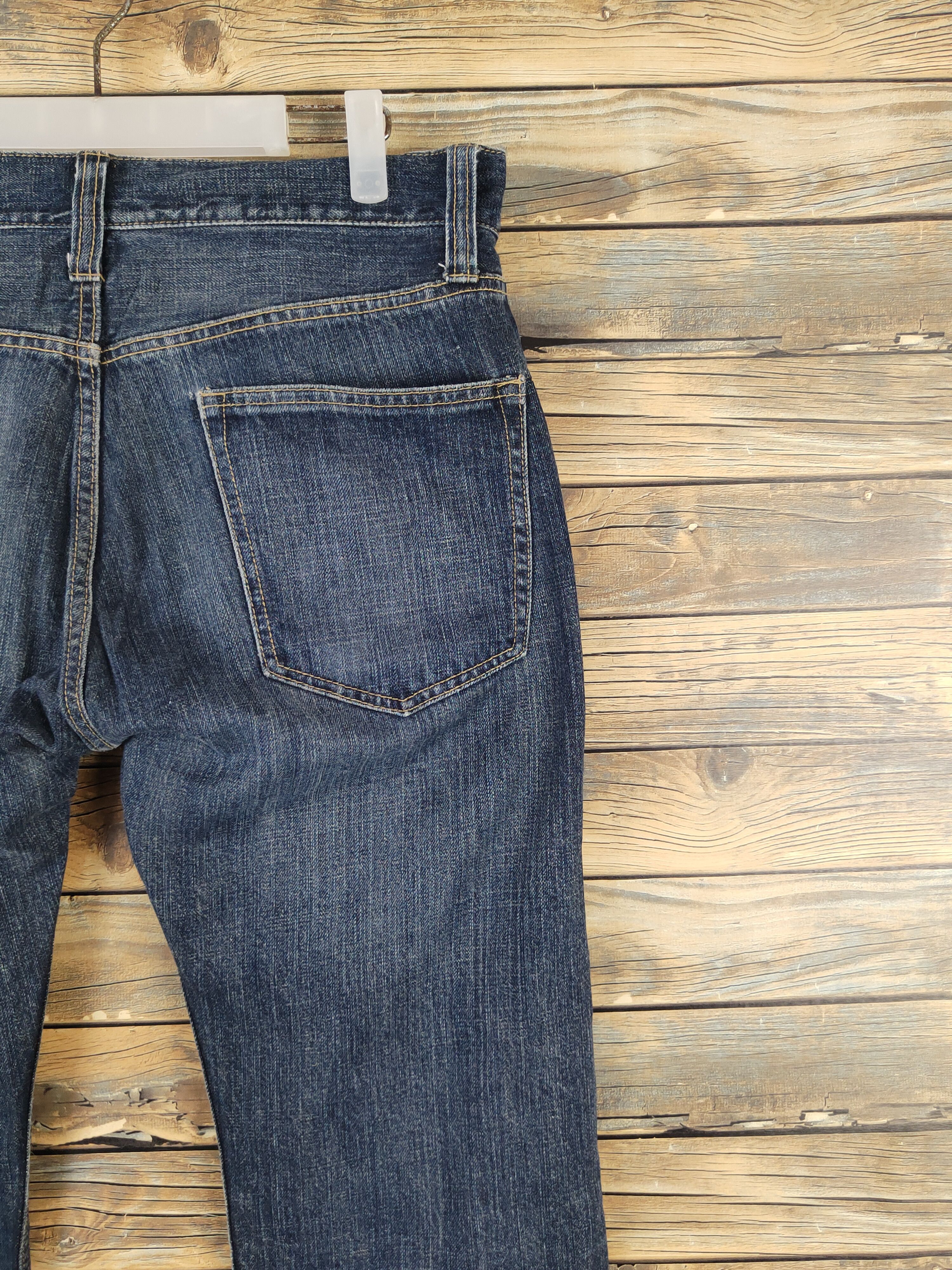 Japanese Brand Japanese Brand Dark Blue Distressed Ripped Jeans #W1397 Size US 34 / EU 50 - 11 Thumbnail