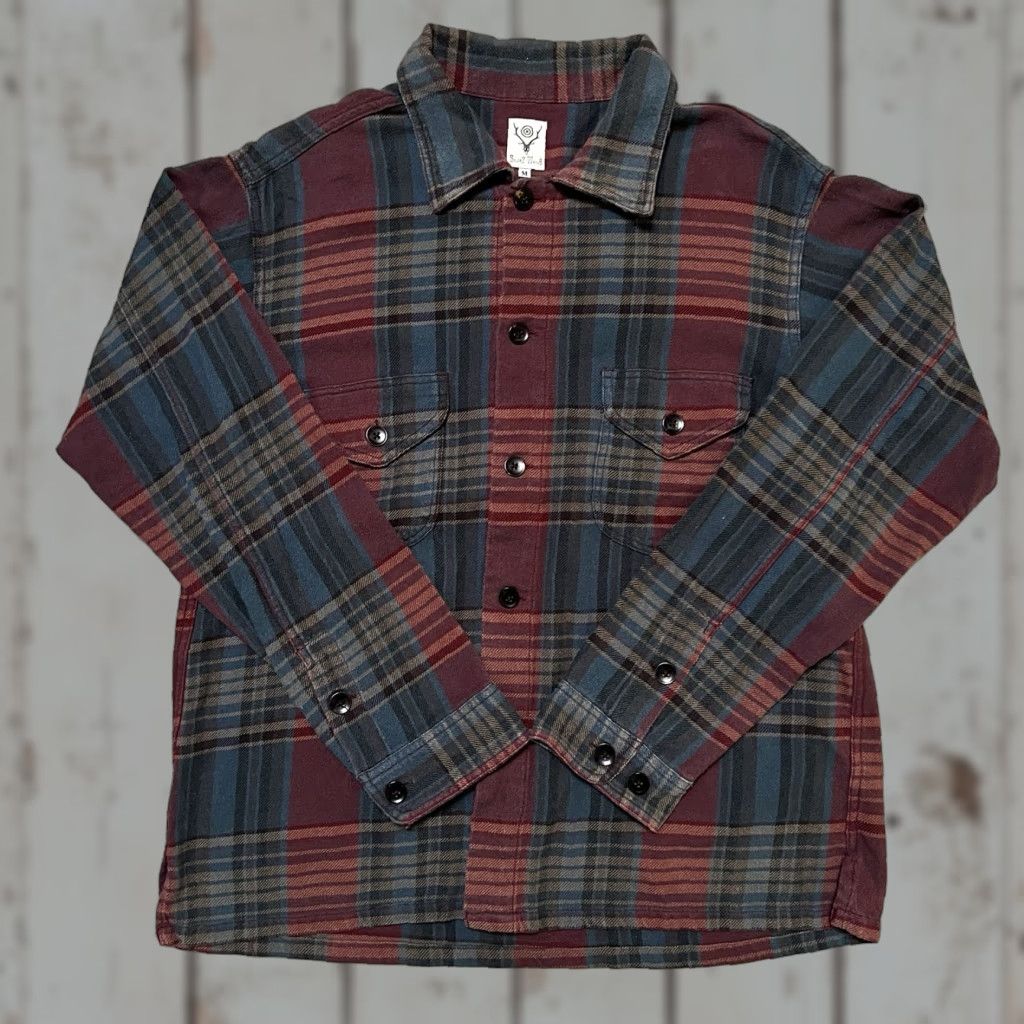South2 West8 South2 West8 Heavy Flannel Plaid Nepenthes Made In Japan Work Shirt M Unisex Adults Multicolor Long Sleeve Button-Up Size US M / EU 48-50 / 2 - 1 Thumbnail