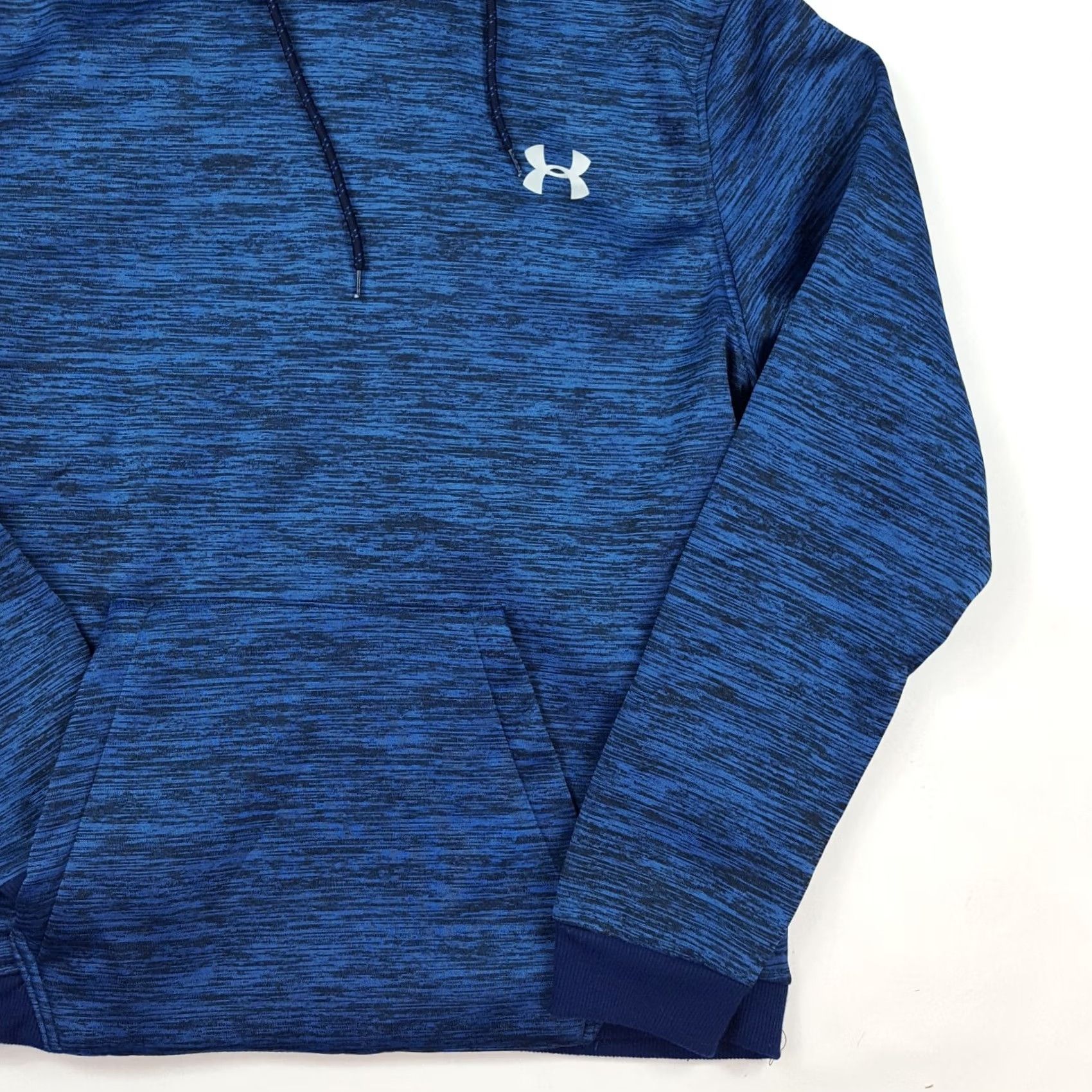 Under Armour VINTAGE Under Armour Hooded Hoodie Mens Large Blue Loose Fit Pullover Sweatshirt Outdoor Hoodie Size US L / EU 52-54 / 3 - 3 Thumbnail