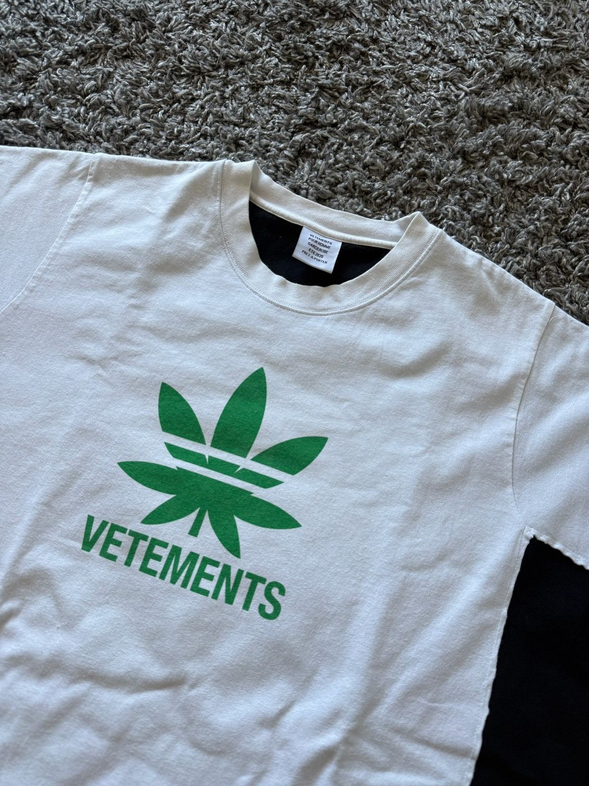 Vetements Vetements Weed Double Layer Tee Size US S / EU 44-46 / 1 - 2 Thumbnail