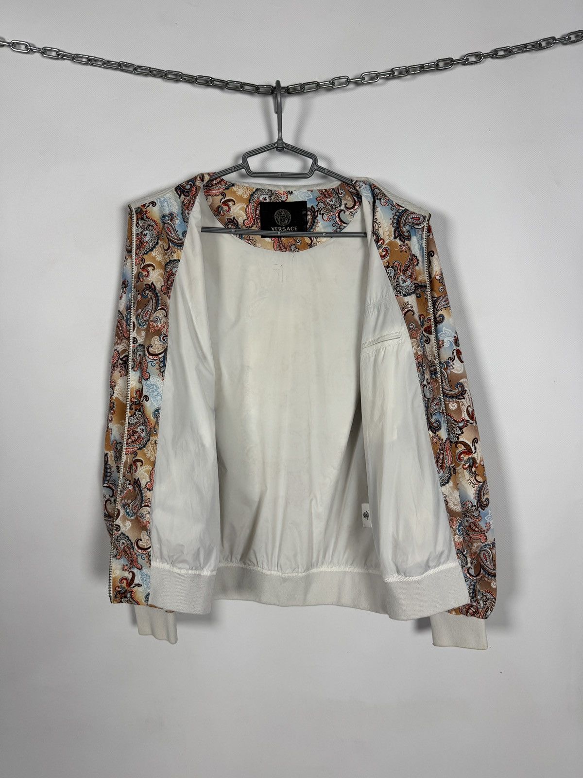 Versace Versace Vintage All Over Paisley Baroque Print Bomber Jacket Size US M / EU 48-50 / 2 - 8 Thumbnail