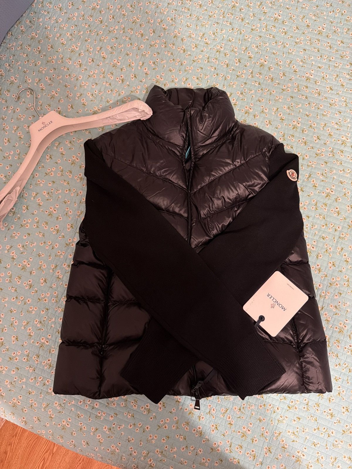 Moncler Moncler Padded Wool Cardigan Black Large Size L / US 10 / IT 46 - 2 Thumbnail