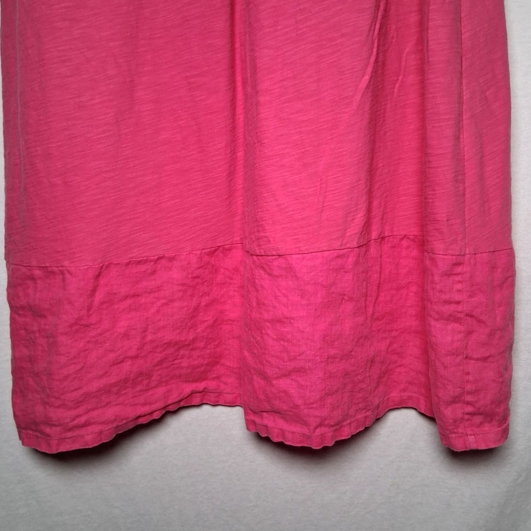 Tommy Bahama Tommy Bahama Dress XL Pink Embroidered Knit Linen Trim Midi Sundress Shift Sleeveless Casual Beach Summer Womens Size XL / US 12-14 / IT 48-50 - 7 Thumbnail