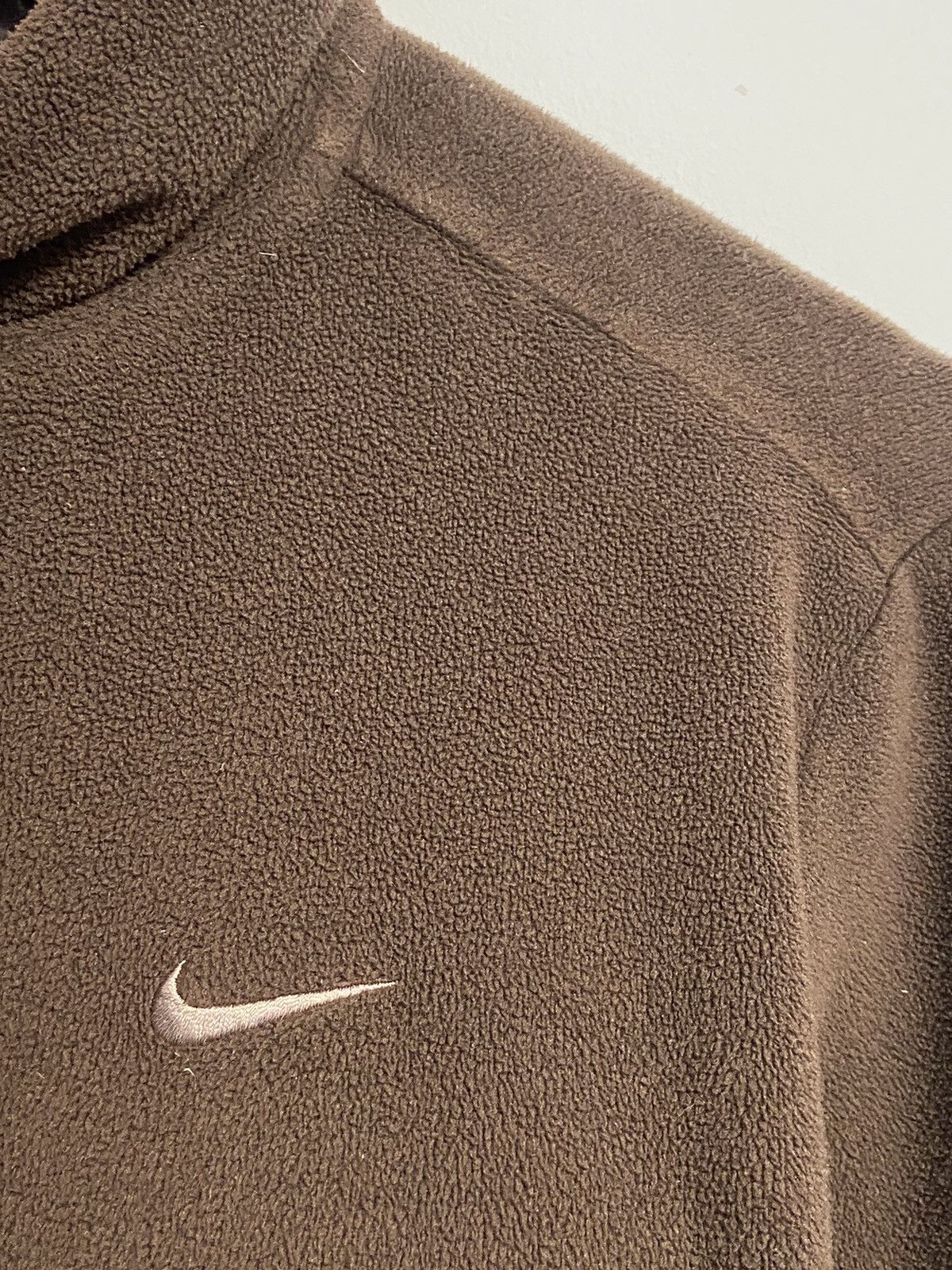 Vintage Nike Vintage Track Top Brown Style y2k Fleece Size M / US 6-8 / IT 42-44 - 8 Thumbnail
