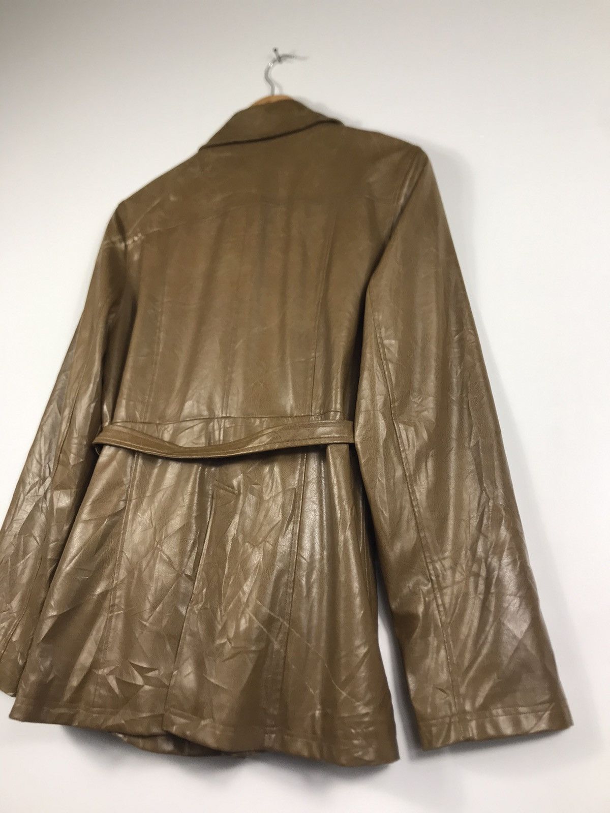 Japanese Brand × Vintage ⚡️Vintage Lejolitenps Leather Trench Coat Jacket Size L / US 10 / IT 46 - 14 Thumbnail