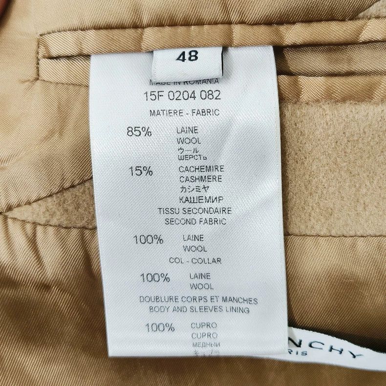 Givenchy Givenchy Sise48 Camel Color Patchwork Coat Size US M / EU 48-50 / 2 - 7 Thumbnail