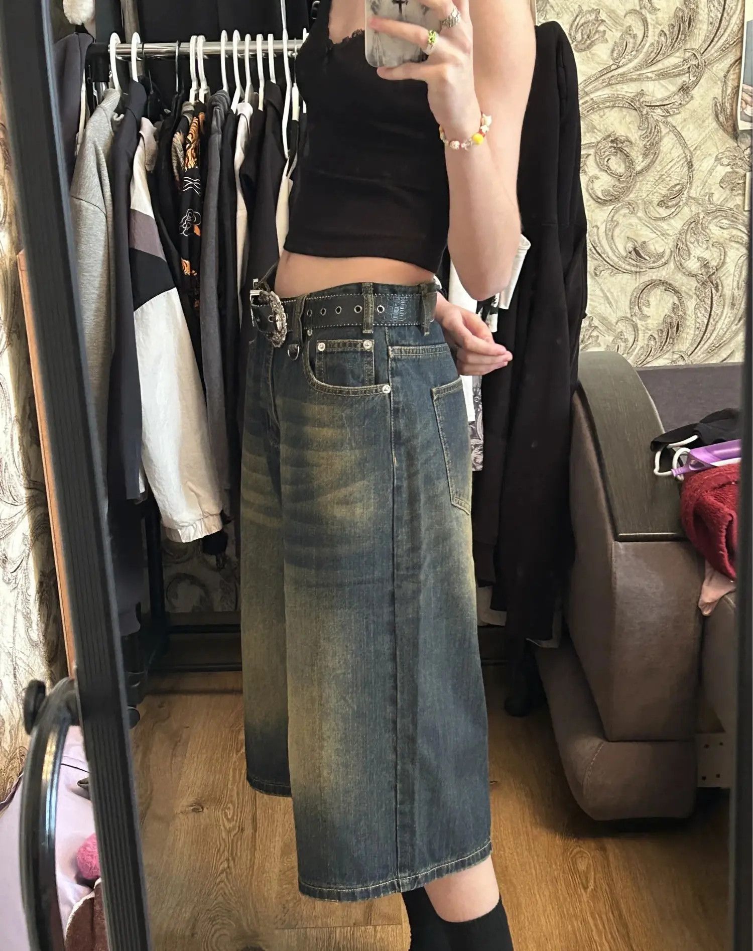 Designer × Japanese Brand Style Vintage Loose Length Shorts Size 28" / US 6 / IT 42 - 3 Thumbnail