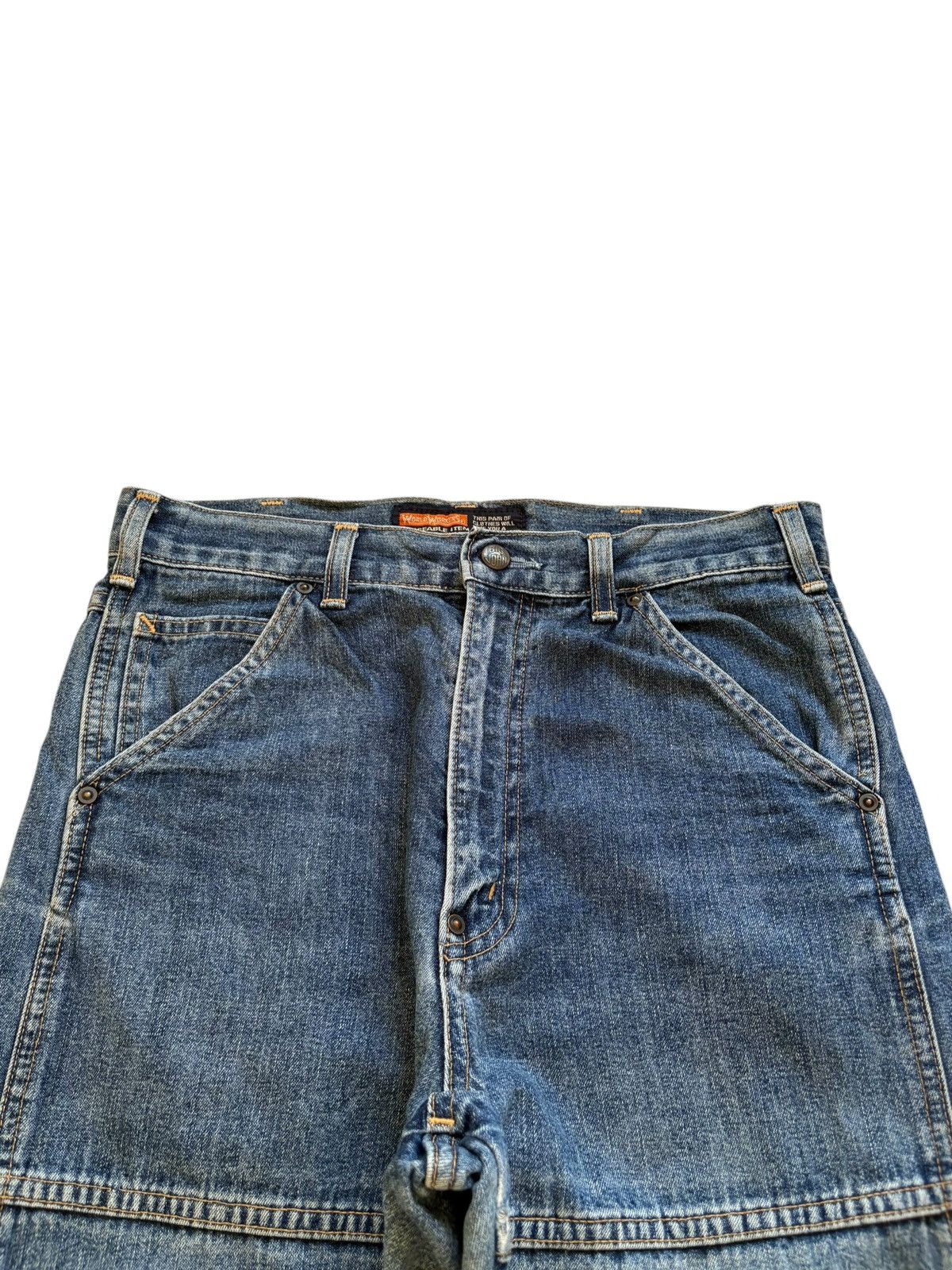 Big John Vintage Big John Blue Wash Workwear Jeans Size US 29 - 4 Thumbnail