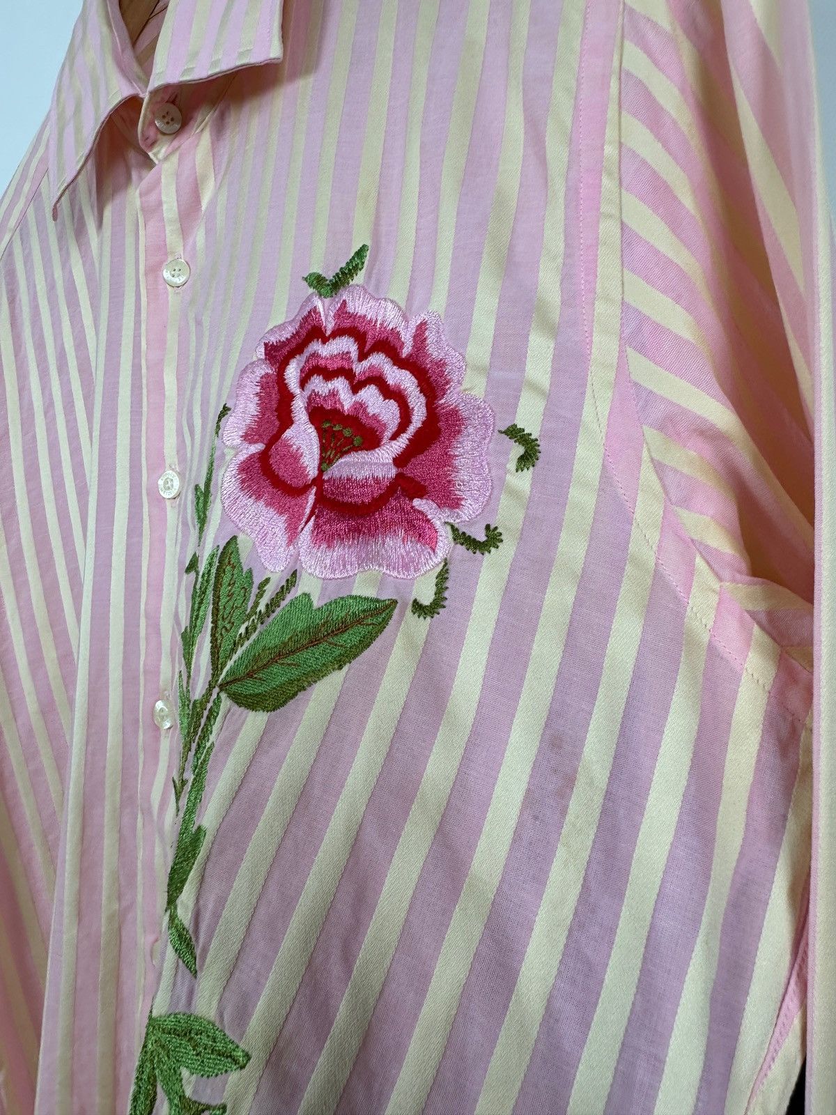 Christian Lacroix Christian Lacroix Flowers Print Long Sleeve Button Up Shirt Size US M / EU 48-50 / 2 - 20 Thumbnail