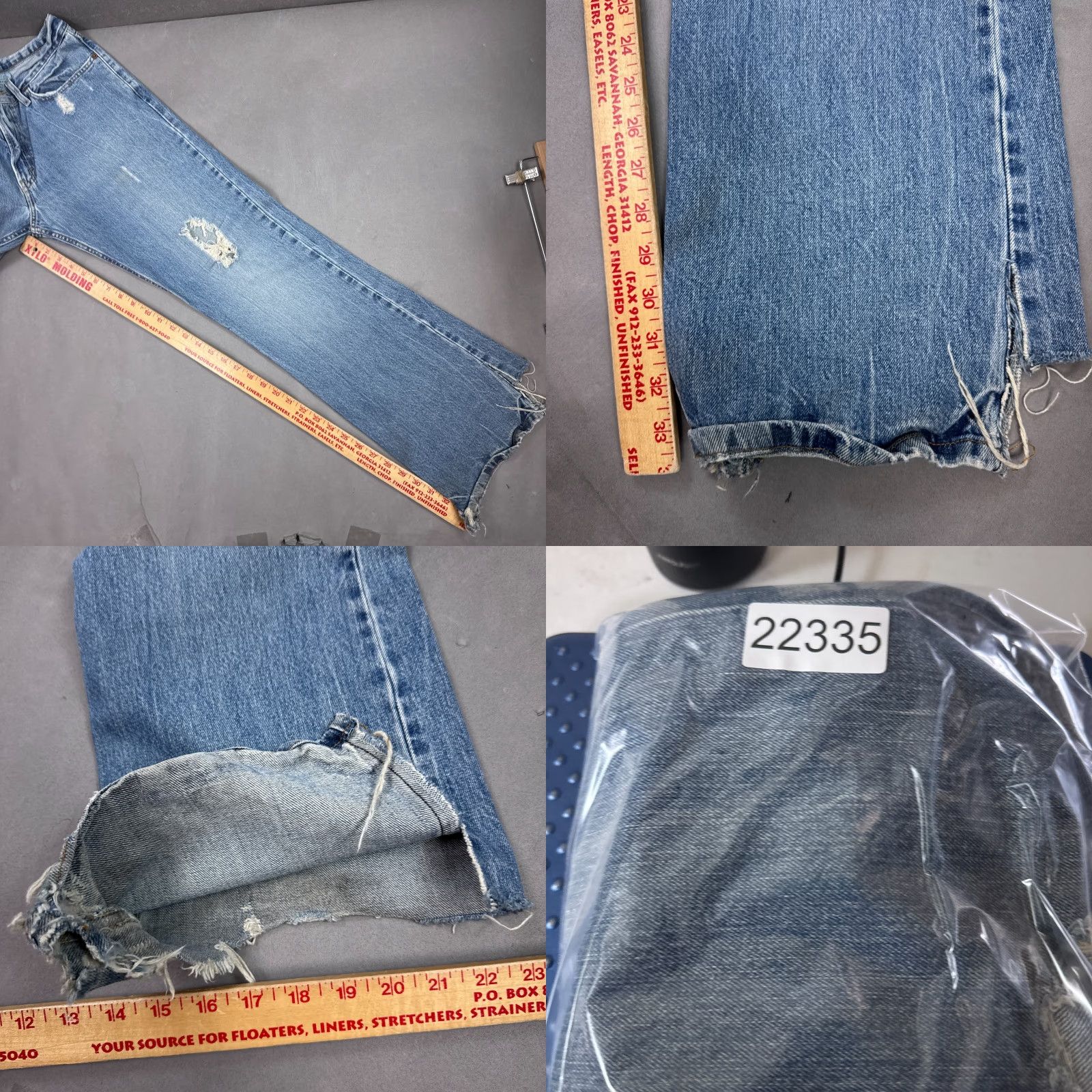Levi's VINTAGE Levis Jeans Mens 34x34 Blue 527 Bootcut Western Destroyed Cowboy Size US 34 / EU 50 - 10 Thumbnail
