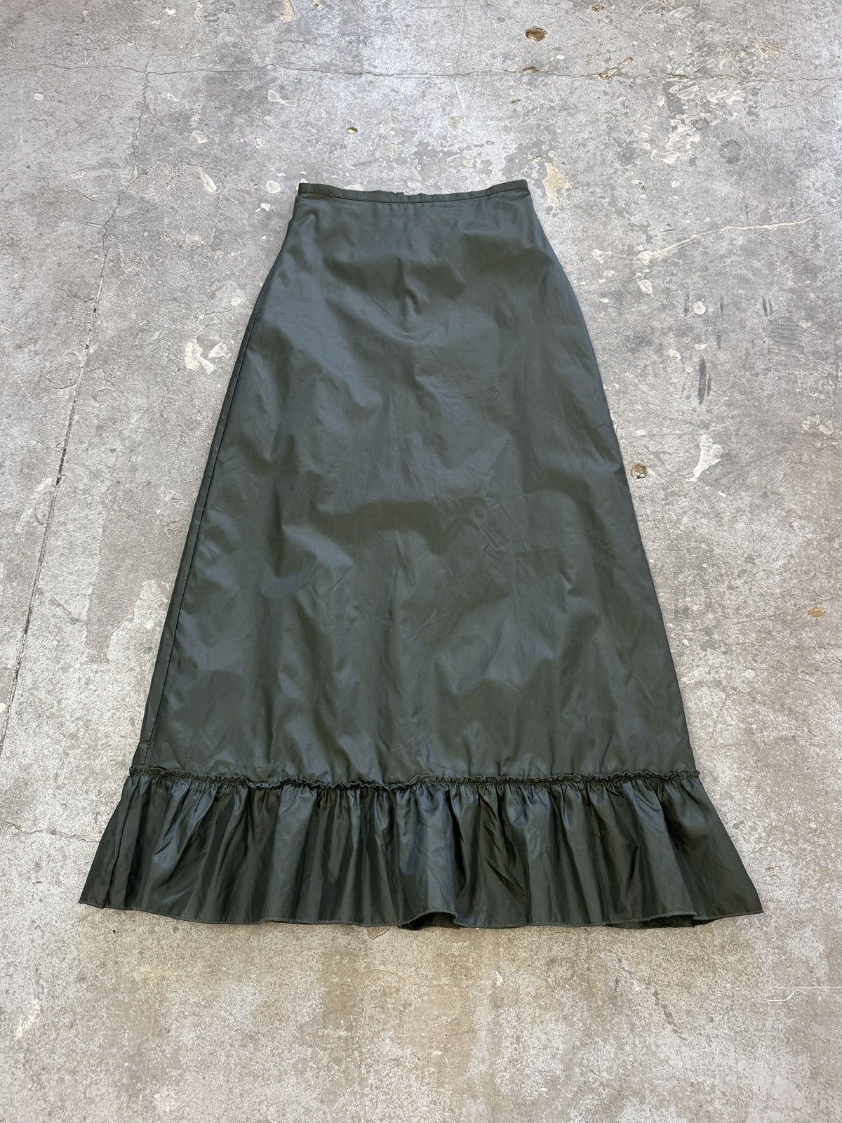 Vintage Vintage y2k Green Maxi Skirt Size 28" / US 6 / IT 42 - 4 Thumbnail