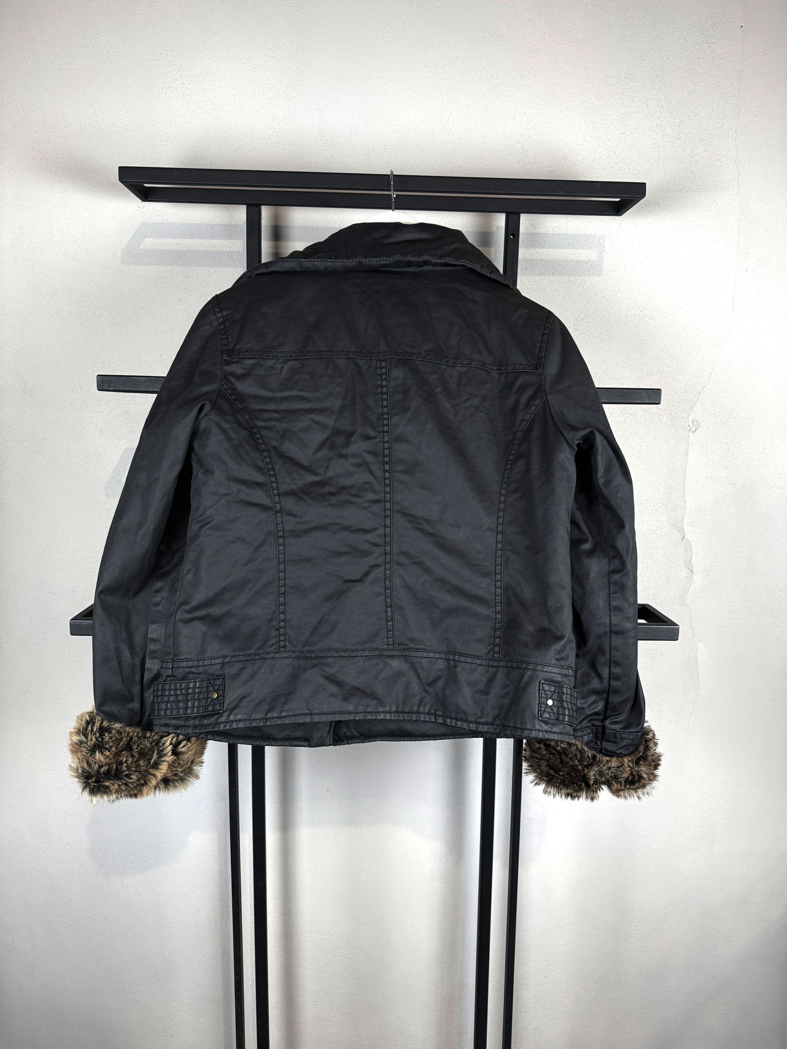Yohji Yamamoto Streetwear Japanese Hysteric Style Denim Fur Jacket Y2K Size US S / EU 44-46 / 1 - 8 Thumbnail