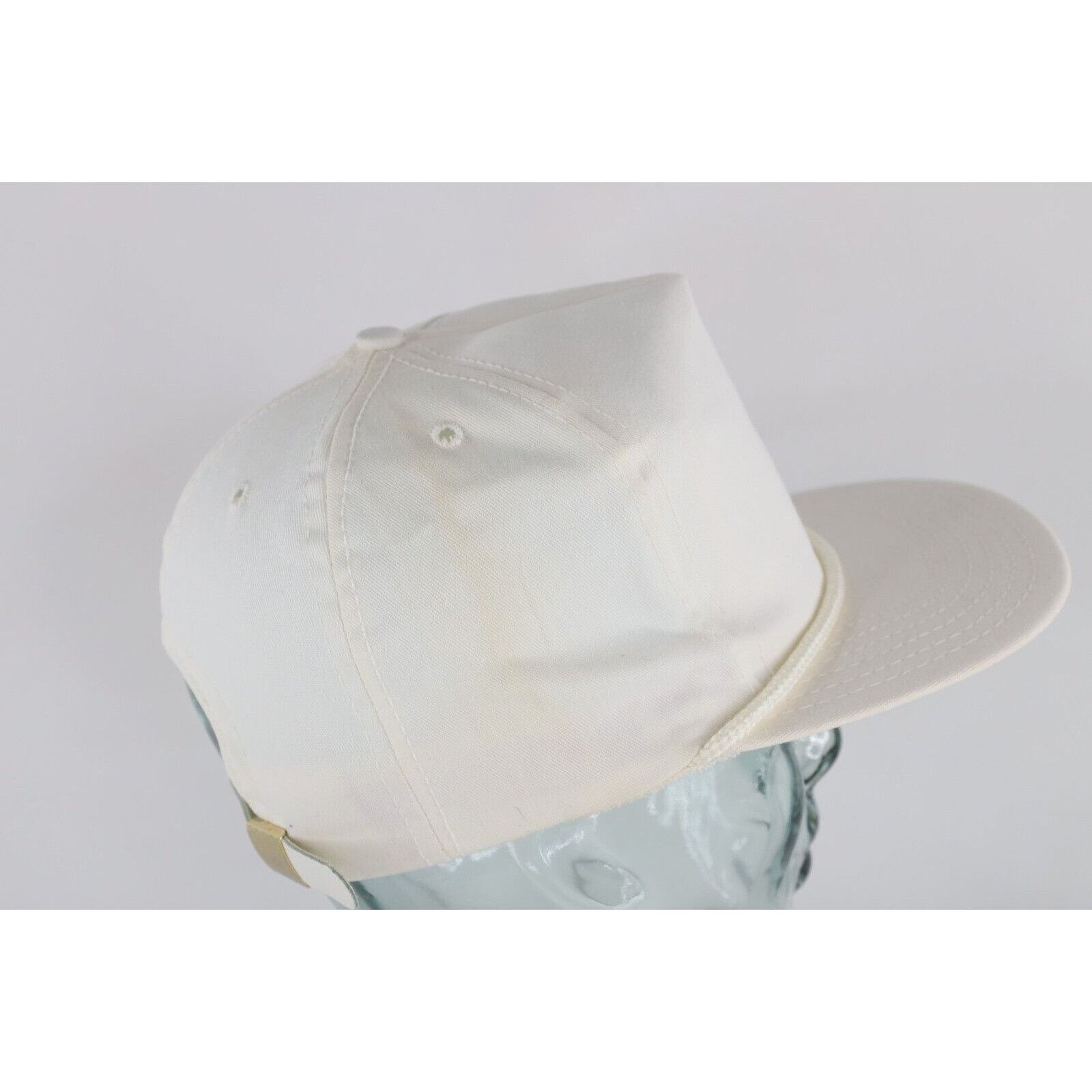 Vintage Deadstock Vintage 90s Streetwear Roped Leather Strapback Hat Size ONE SIZE - 7 Thumbnail