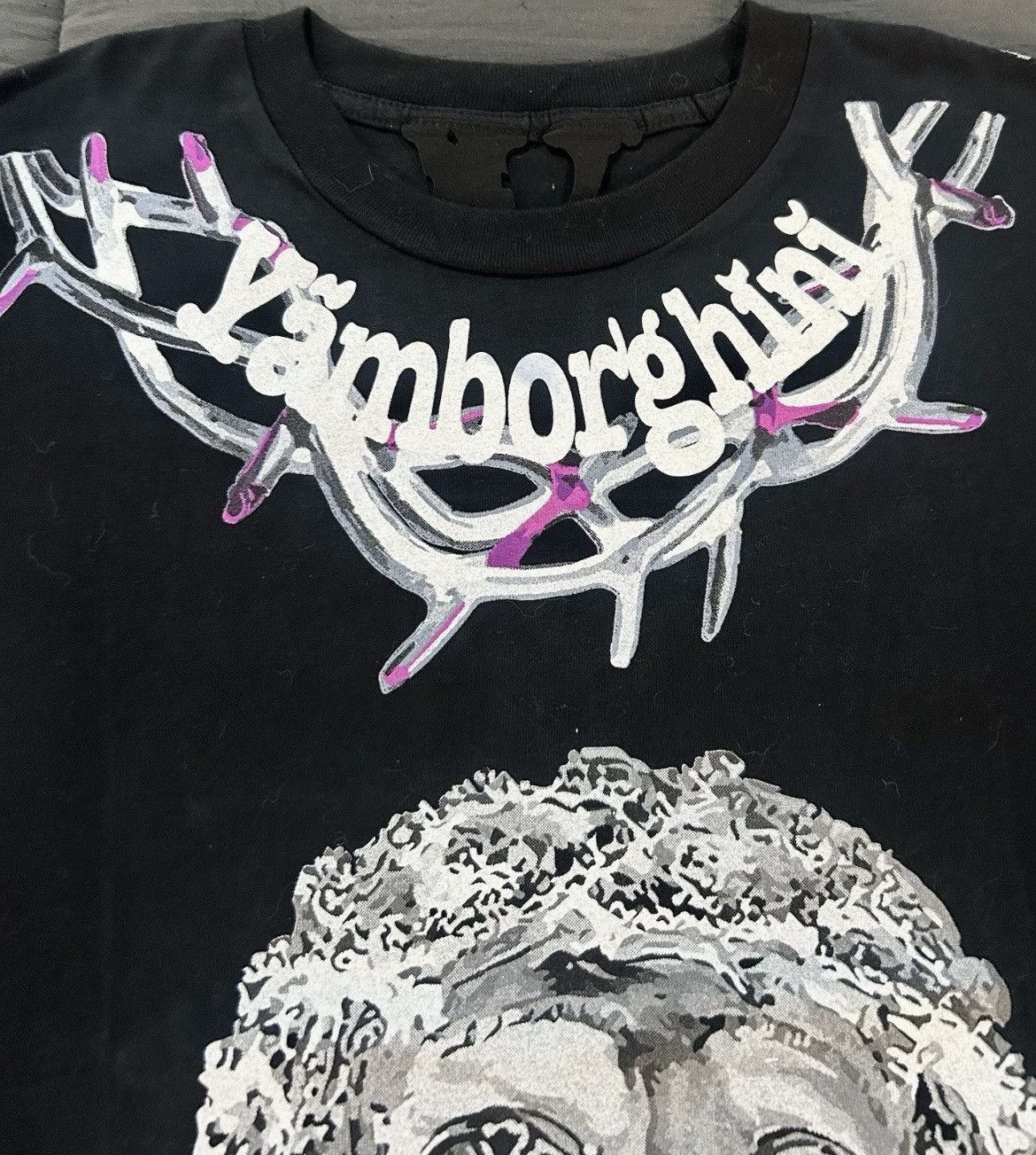 Vlone Vlone x Yams Day Jesus Piece T-Shirt 'Black' Size Large Size US XL / EU 56 / 4 - 5 Thumbnail
