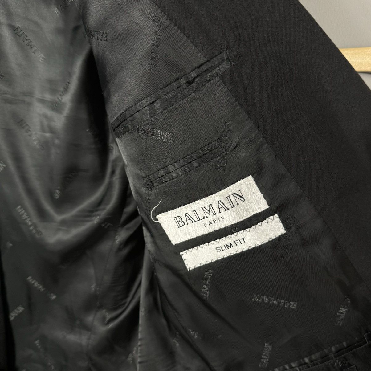 Balmain Balmain Paris Classic Slim Fit Wool Jacket Size 48R - 5 Thumbnail