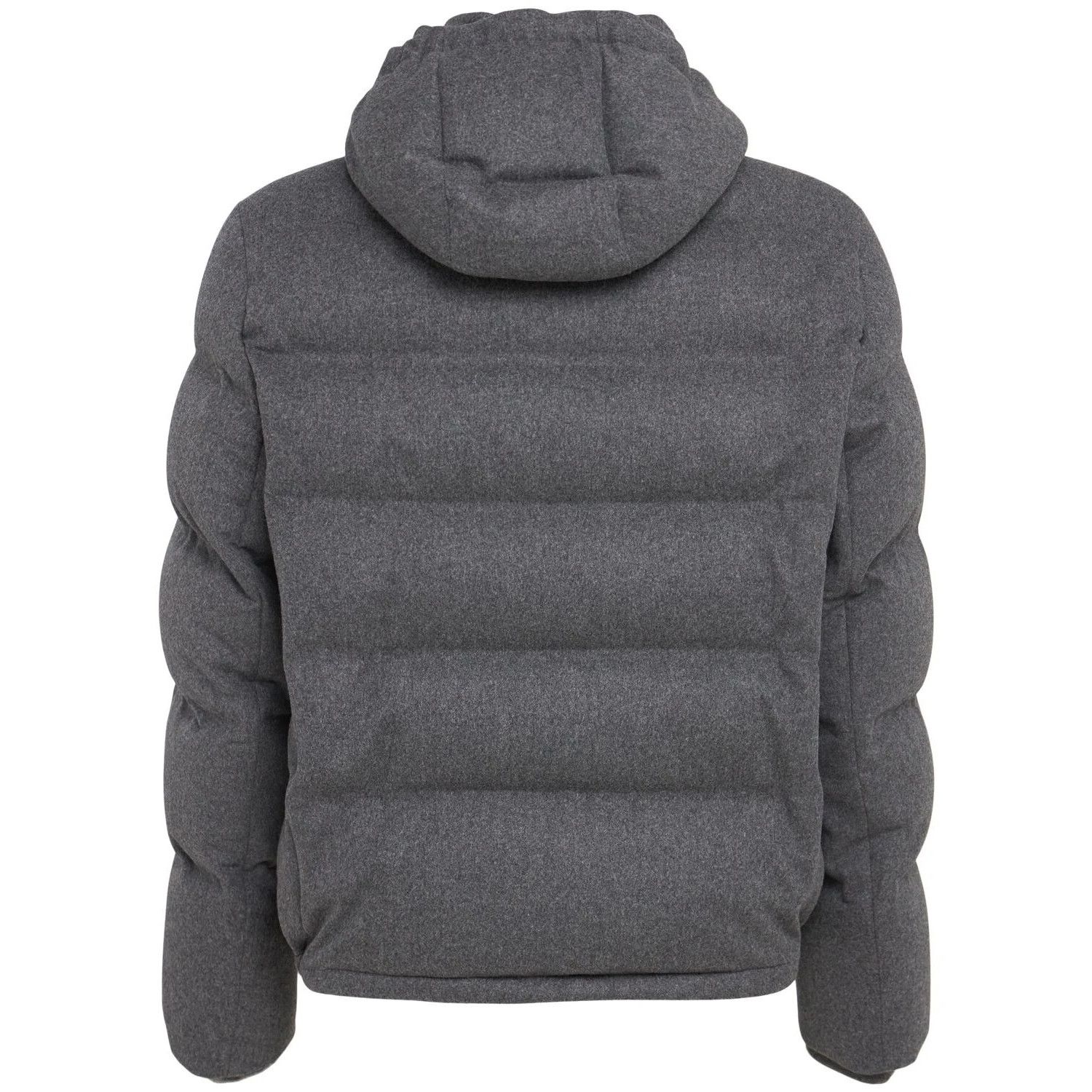 Brunello Cucinelli BRUNELLO CUCINELLI Gray Wool/Cashmere Down Jacket New & Auth Size US XXL / EU 58 / 5 - 2 Thumbnail