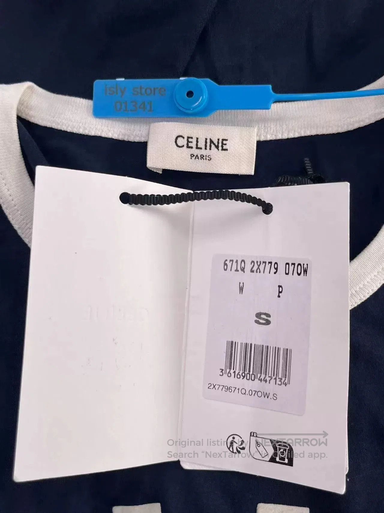 Celine CELINE Logo Print Round Neck Short Sleeve T-shirt. Size S / US 4 / IT 40 - 5 Thumbnail