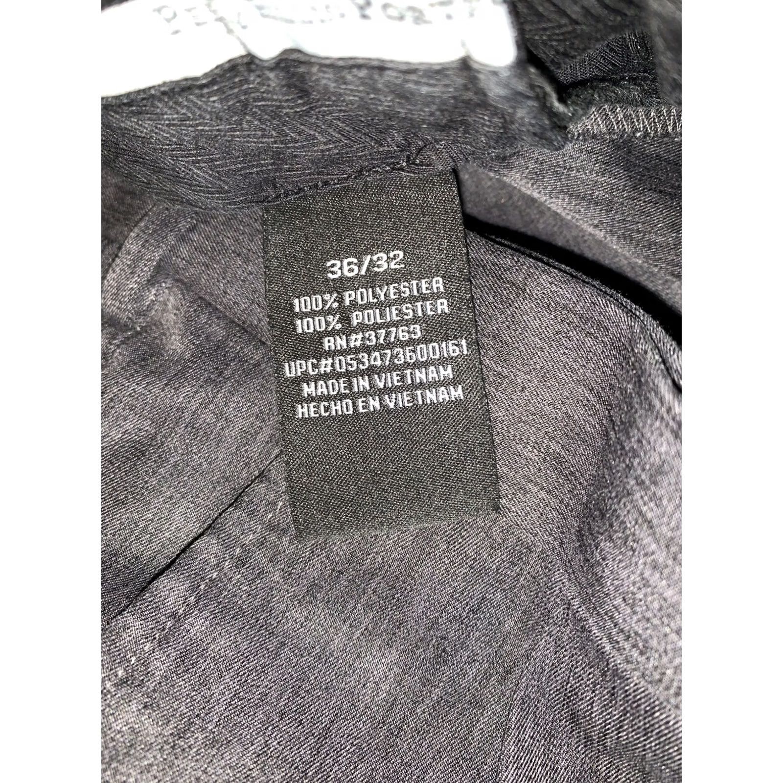 Perry Ellis Perry Ellis Portfolio Mens Gray Cuffed Trouser Slack Pants Size 36x32 Workout Shopwear? Size US 36 / EU 52 - 7 Thumbnail