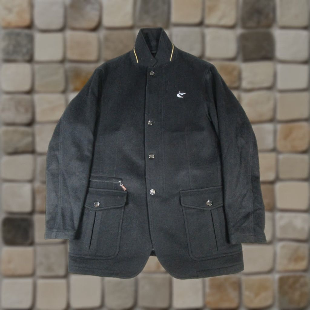 Peter Millar Peter Millar Coat Womens Large Black Golf Cashmere Wool *Logo Size L / US 10 / IT 46 - 1 Thumbnail