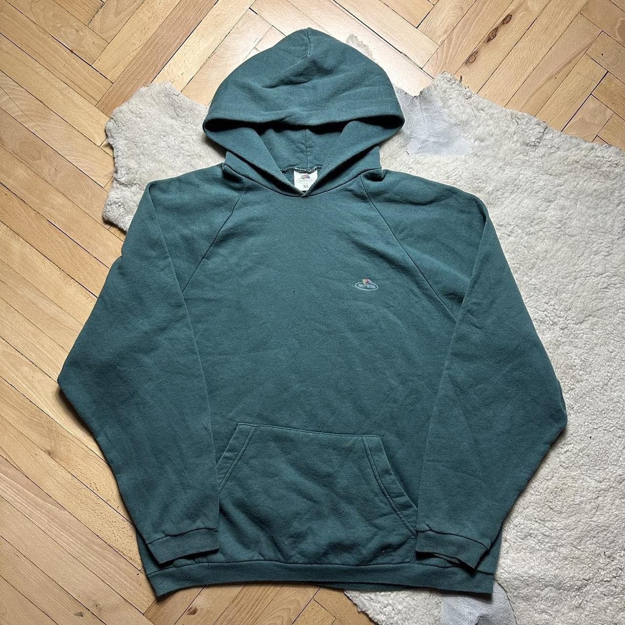 Fruit Of The Loom × Vintage Vintage fruit of the loom blank Hoodie Size US XL / EU 56 / 4 - 1 Thumbnail
