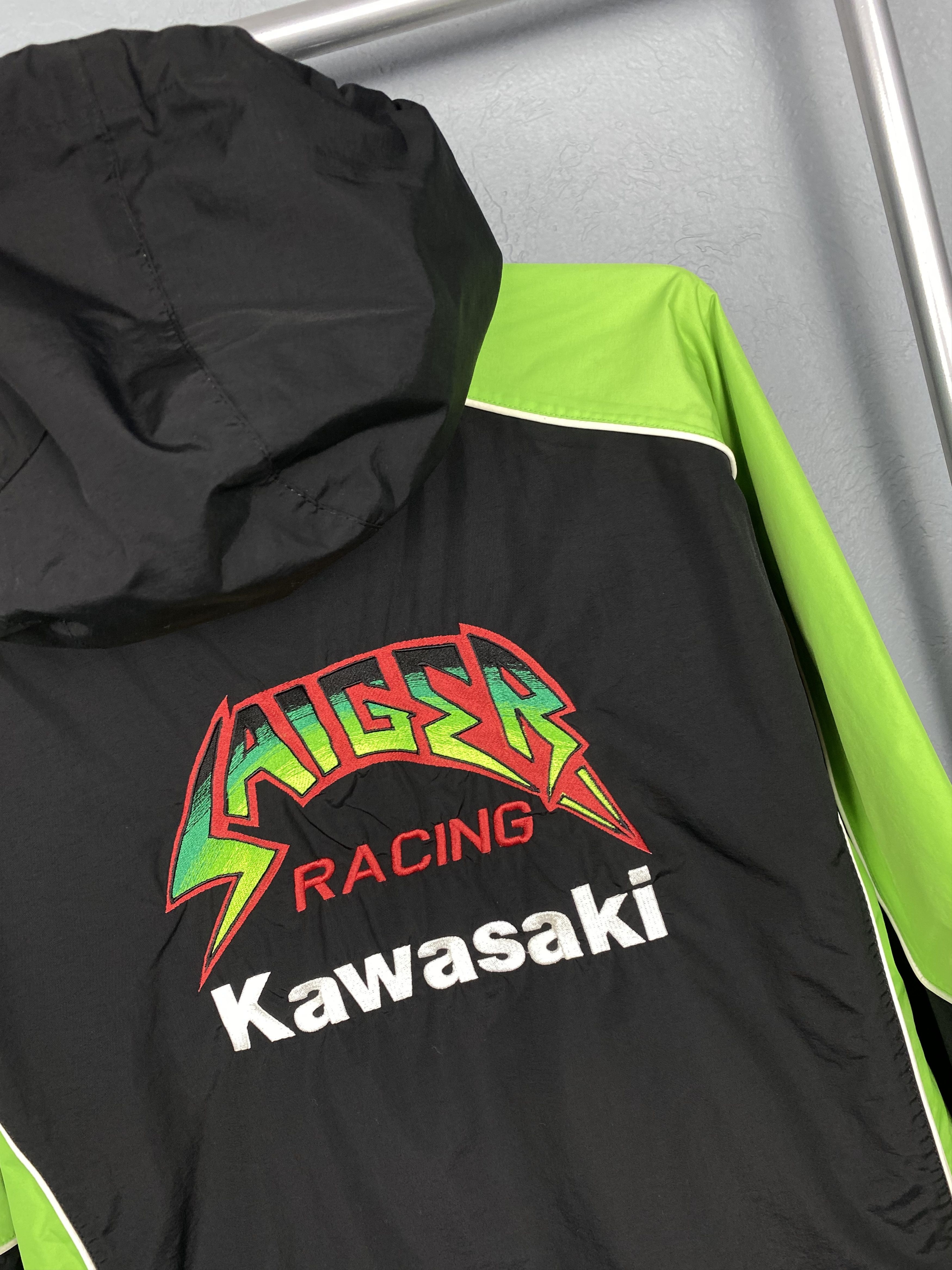 Japanese Brand Kawasaki Team Vintage Japanese Saiger Moto Racing Jacket Y2K Size US L / EU 52-54 / 3 - 9 Thumbnail