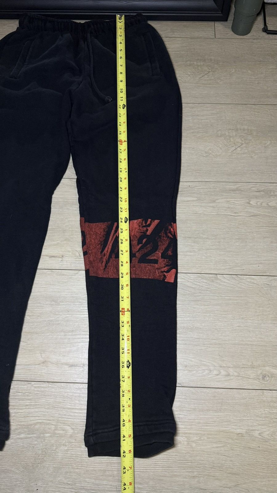 424 Y2K 424 On Fairfax Reg Logo French Terry Sweatpants AW18 Size US 31 - 5 Thumbnail