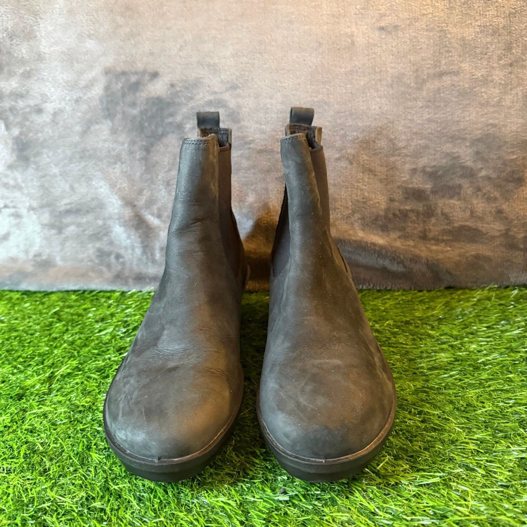Ecco ECCO Skyler Wedge Chelsea Black Nubuck Leather Boots Womens 8.5 Chelsea Boot Navy? Size US 9 / IT 39 - 3 Thumbnail